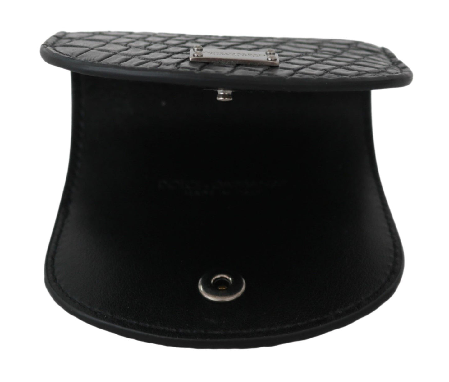 - Sleek Black Leather Coin Case Wallet