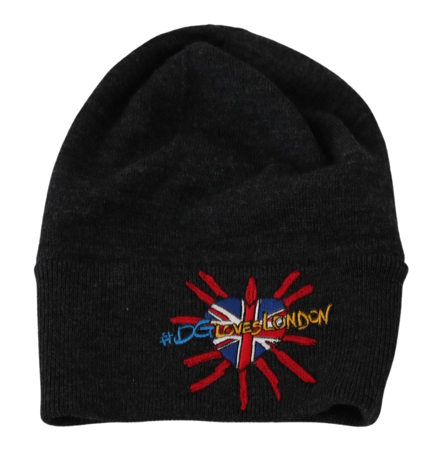 - Chic Gray Beanie with Exclusive Embroidery