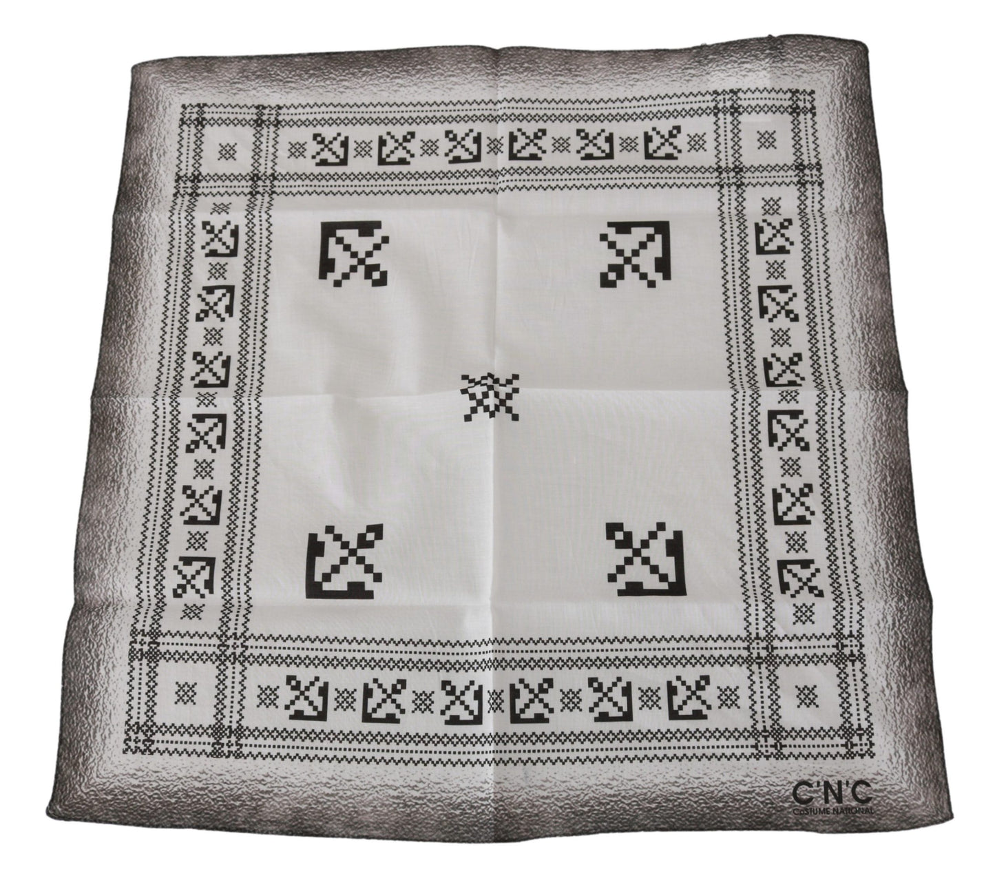 - Chic White Cotton Men's Scarf