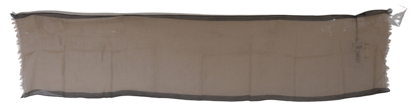 - Elegant Beige Cotton Scarf for Women
