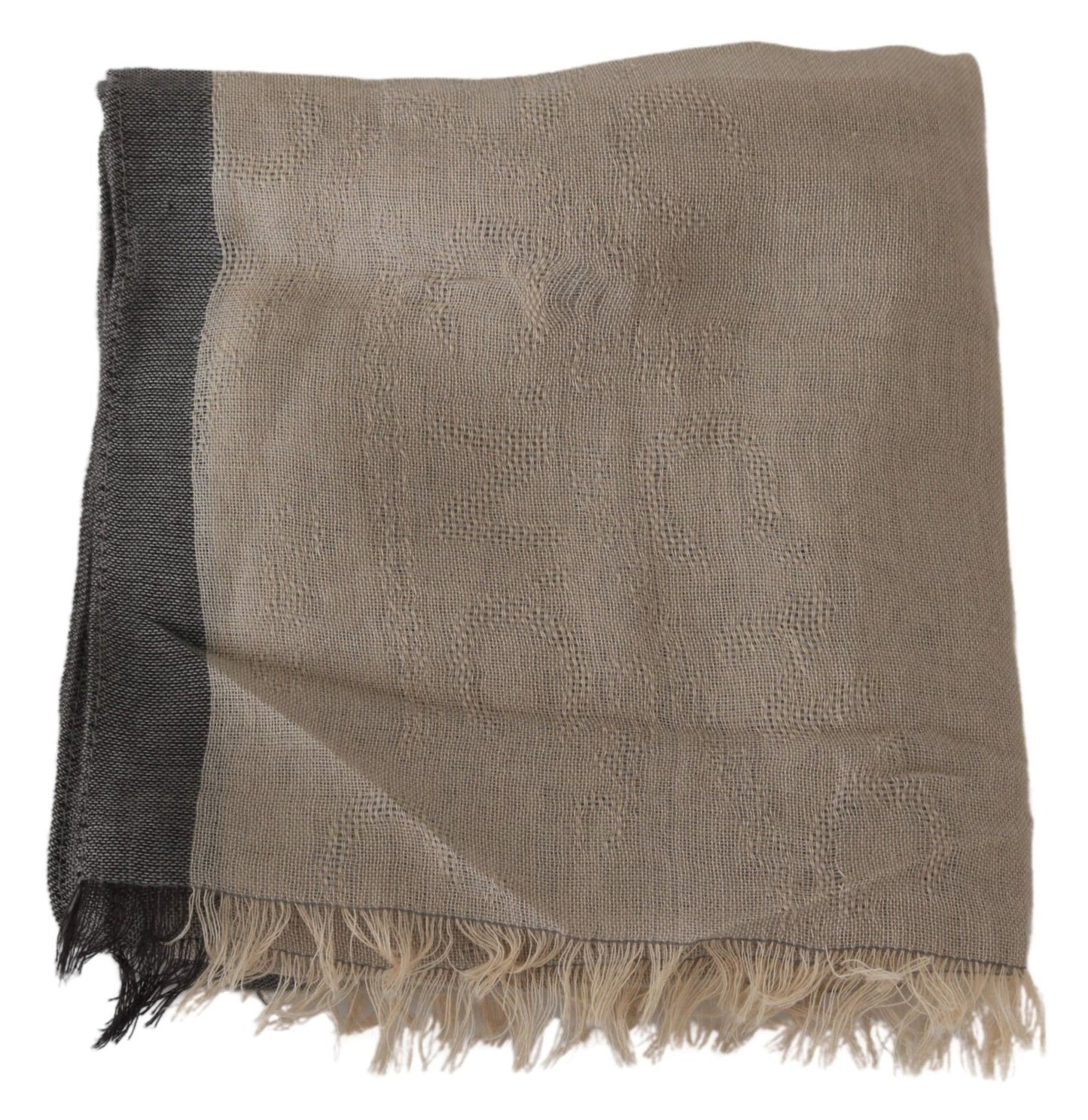 - Elegant Beige Cotton Scarf for Women