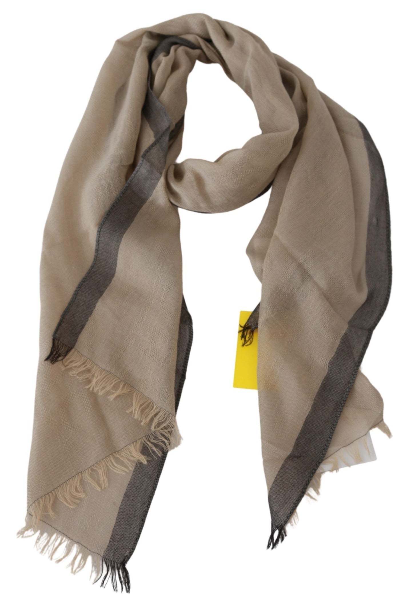 - Elegant Beige Cotton Scarf for Women