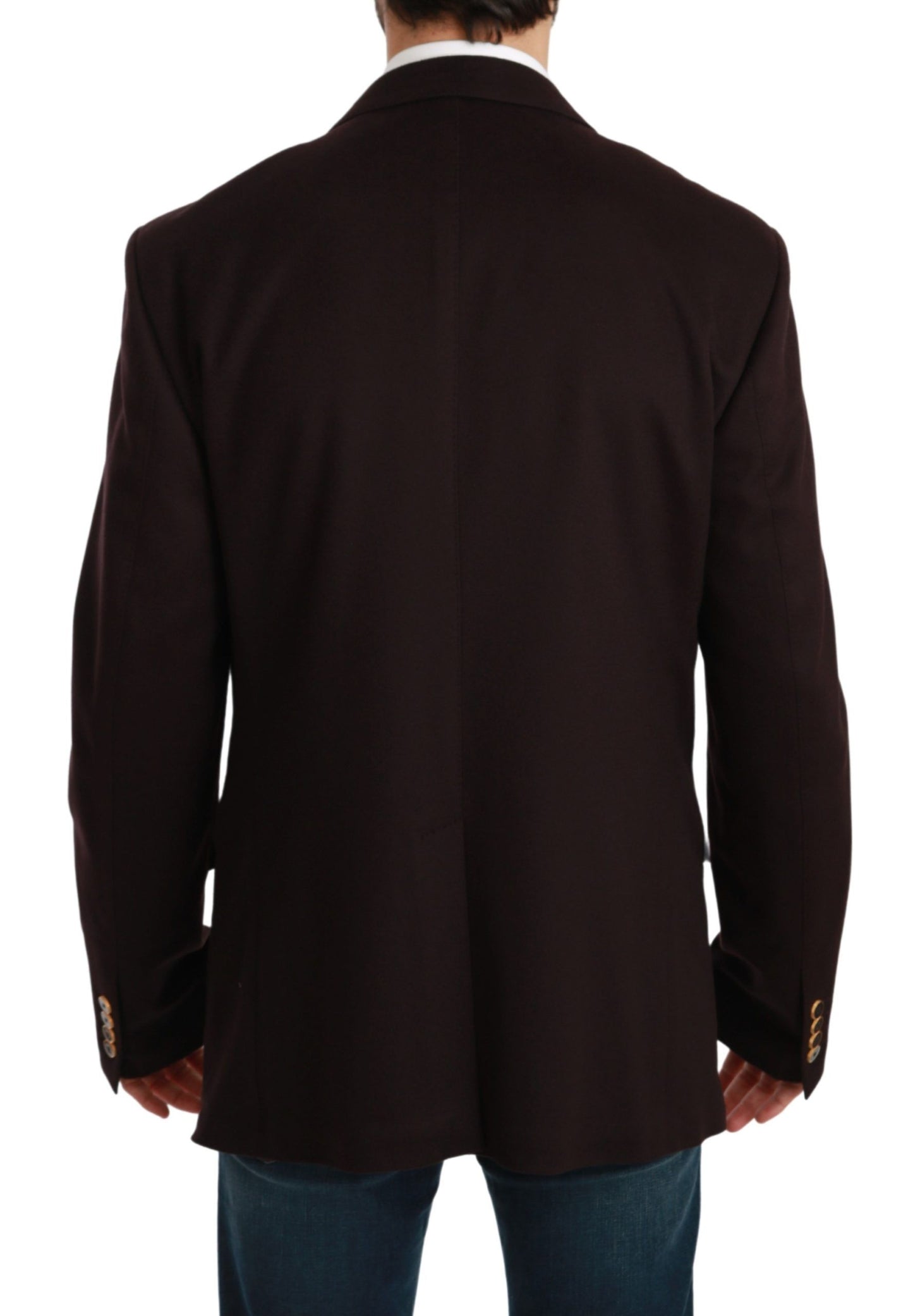 - Elegant Bordeaux Taormina Cashmere Blazer