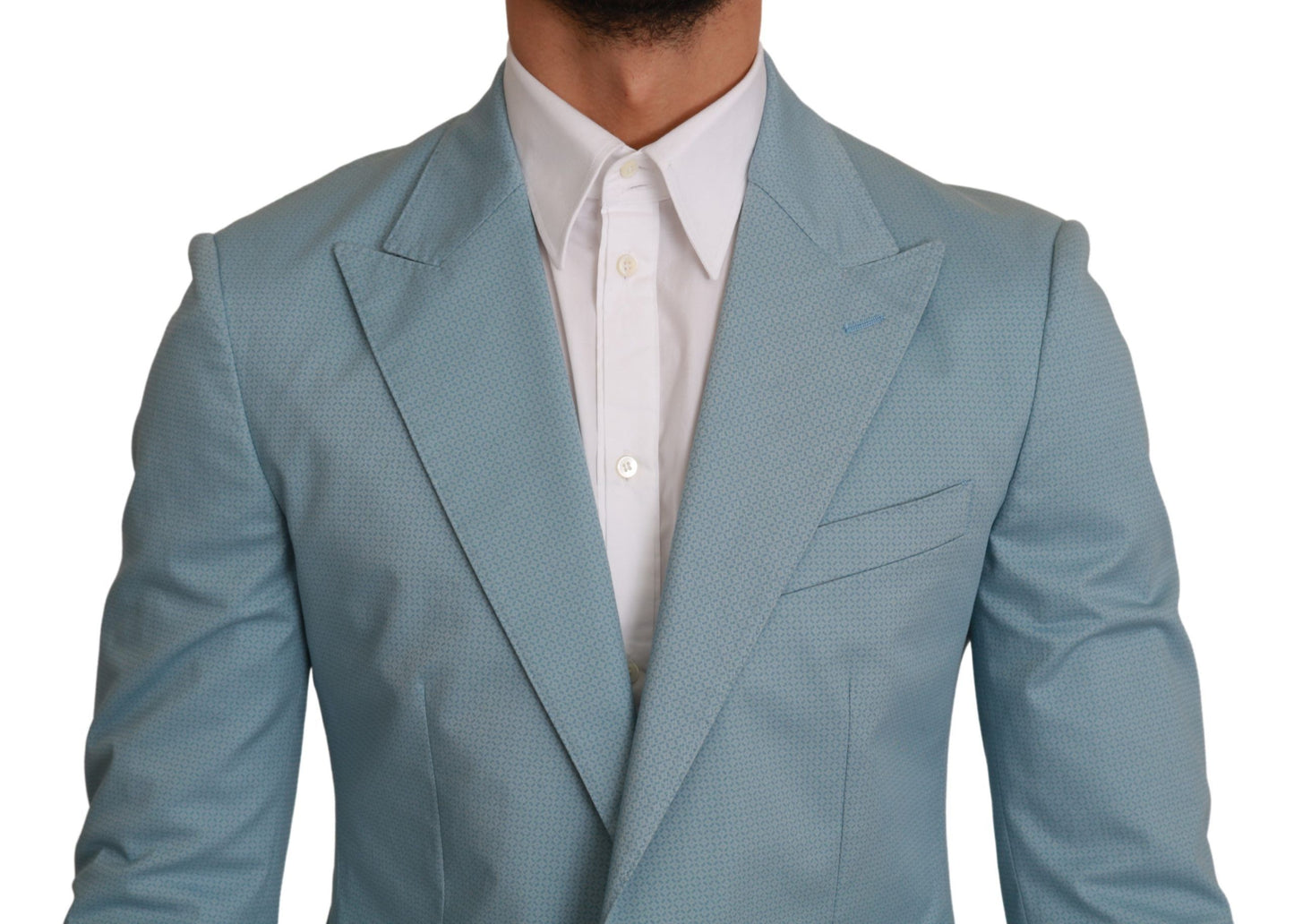 - Elegant Blue Fantasy Pattern Blazer