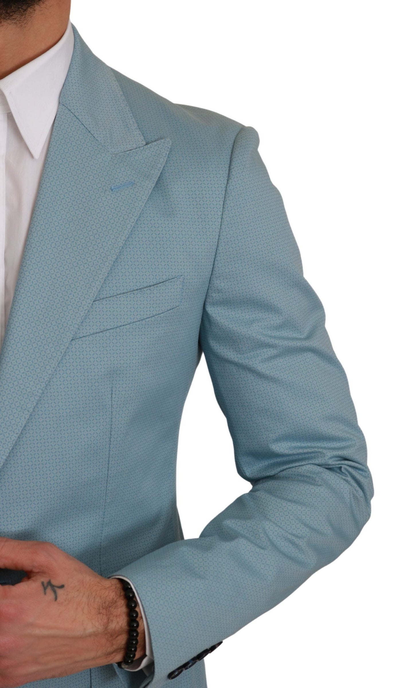 - Elegant Blue Fantasy Pattern Blazer
