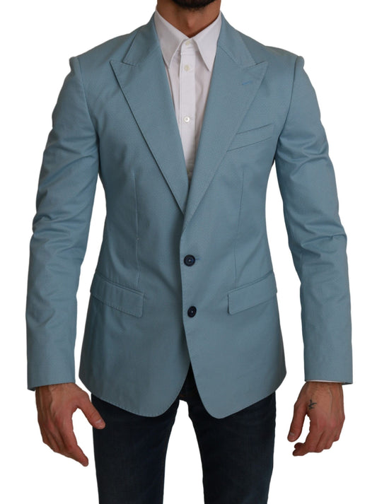 - Elegant Blue Fantasy Pattern Blazer