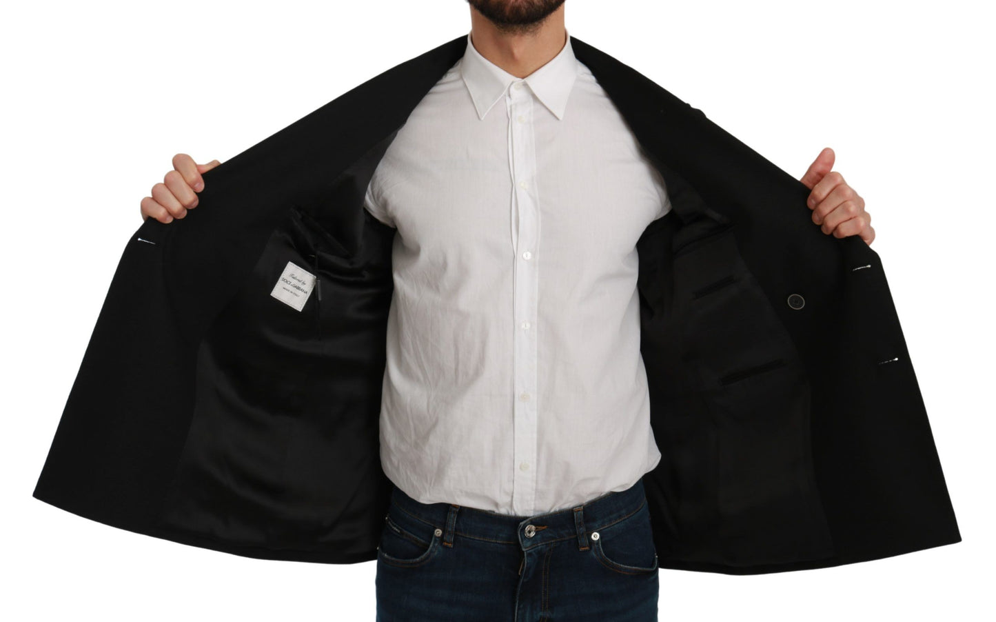 - Elegant Black Slim Fit Formal Blazer
