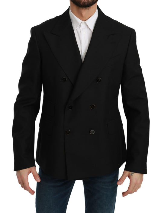 - Elegant Black Slim Fit Formal Blazer