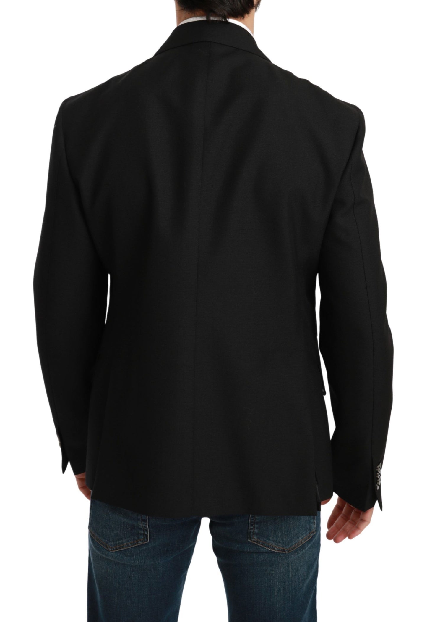 - Elegant Black Slim Fit Formal Blazer