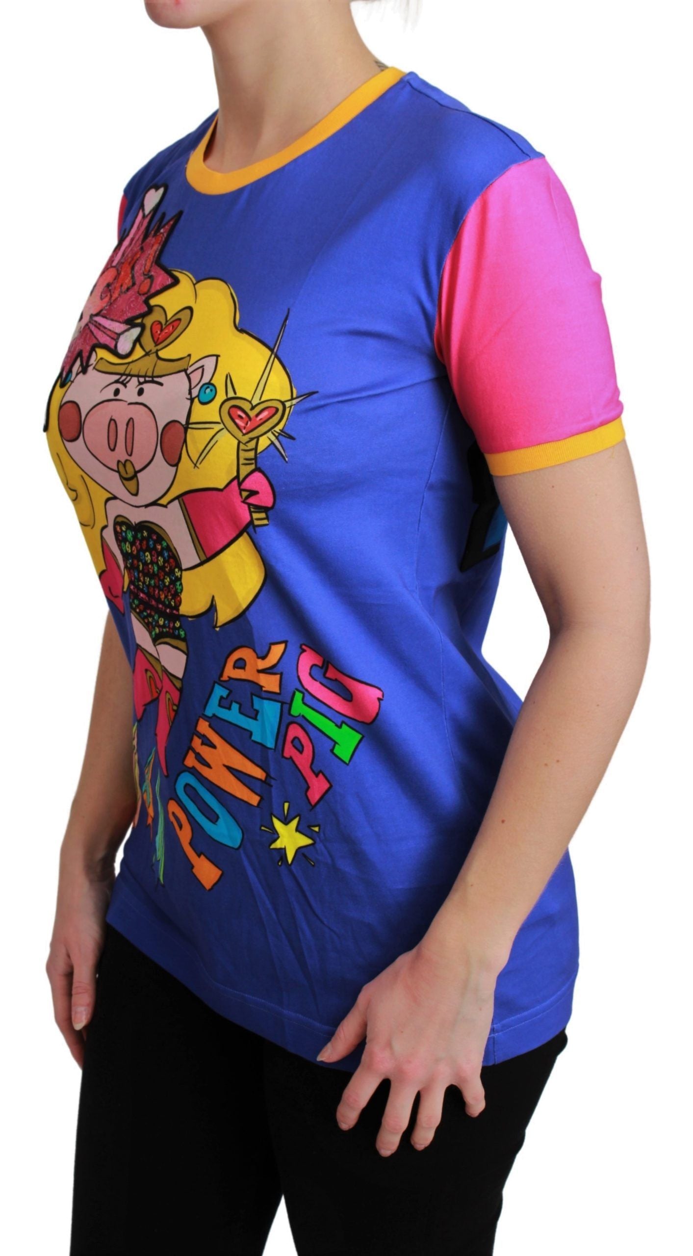 - Chic Crewneck Cotton Tee with Supergirl Motive