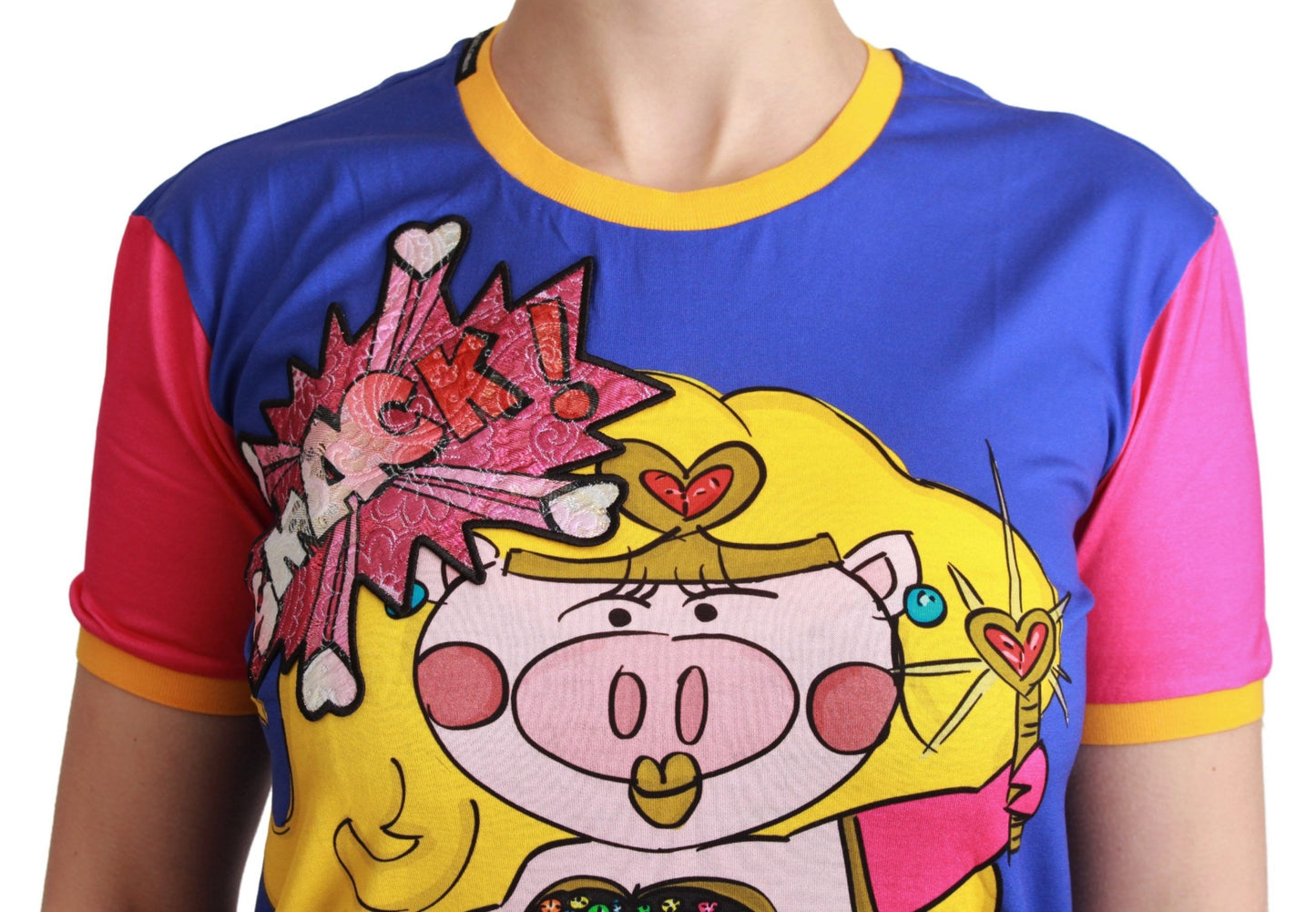 - Chic Crewneck Cotton Tee with Supergirl Motive