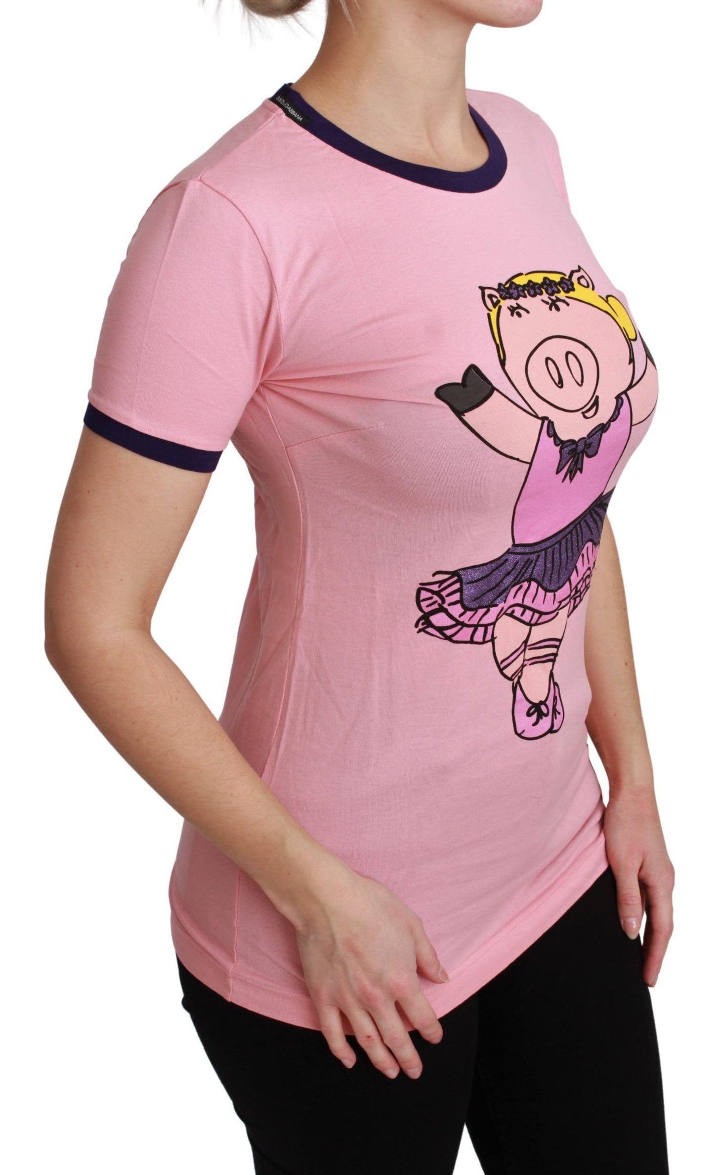 - Pink Crewneck Year of the Pig T-Shirt