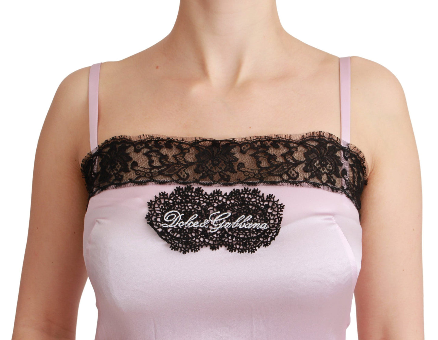 - Elegant Silk Lace Detail Tank Top