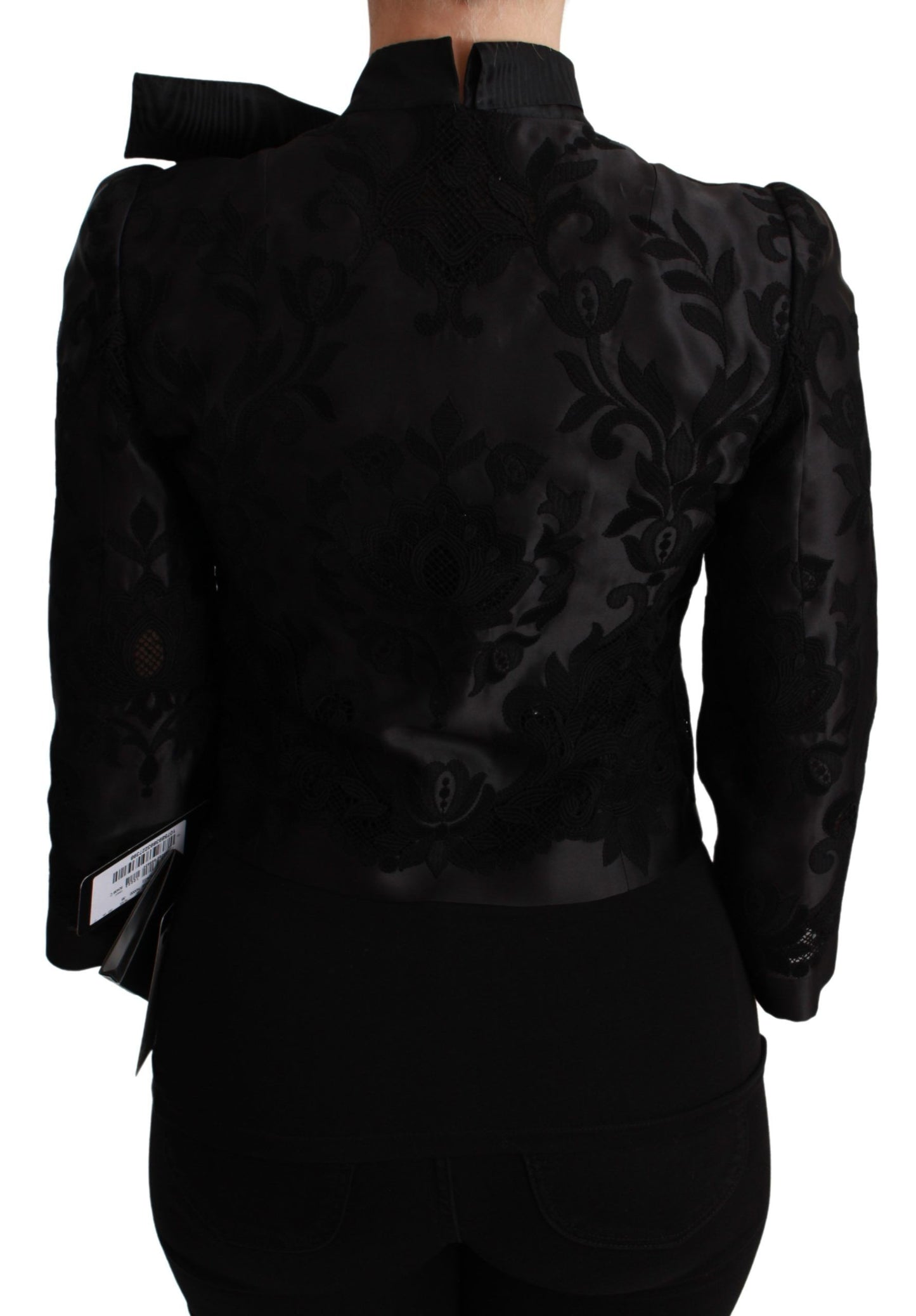- Exquisite Floral Jacquard Corset Blazer