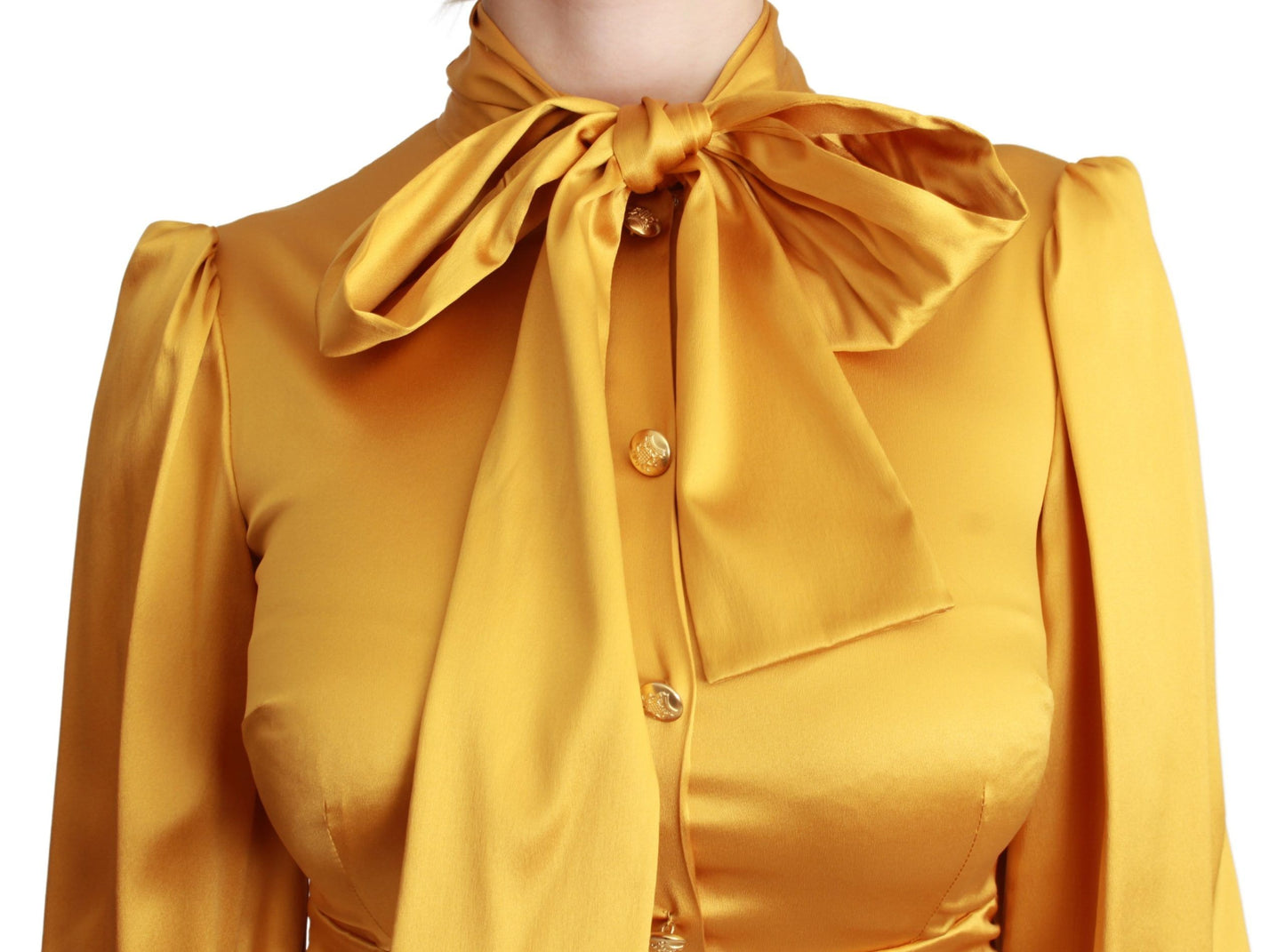 - Radiant Yellow Silk Bodycon Mini Dress