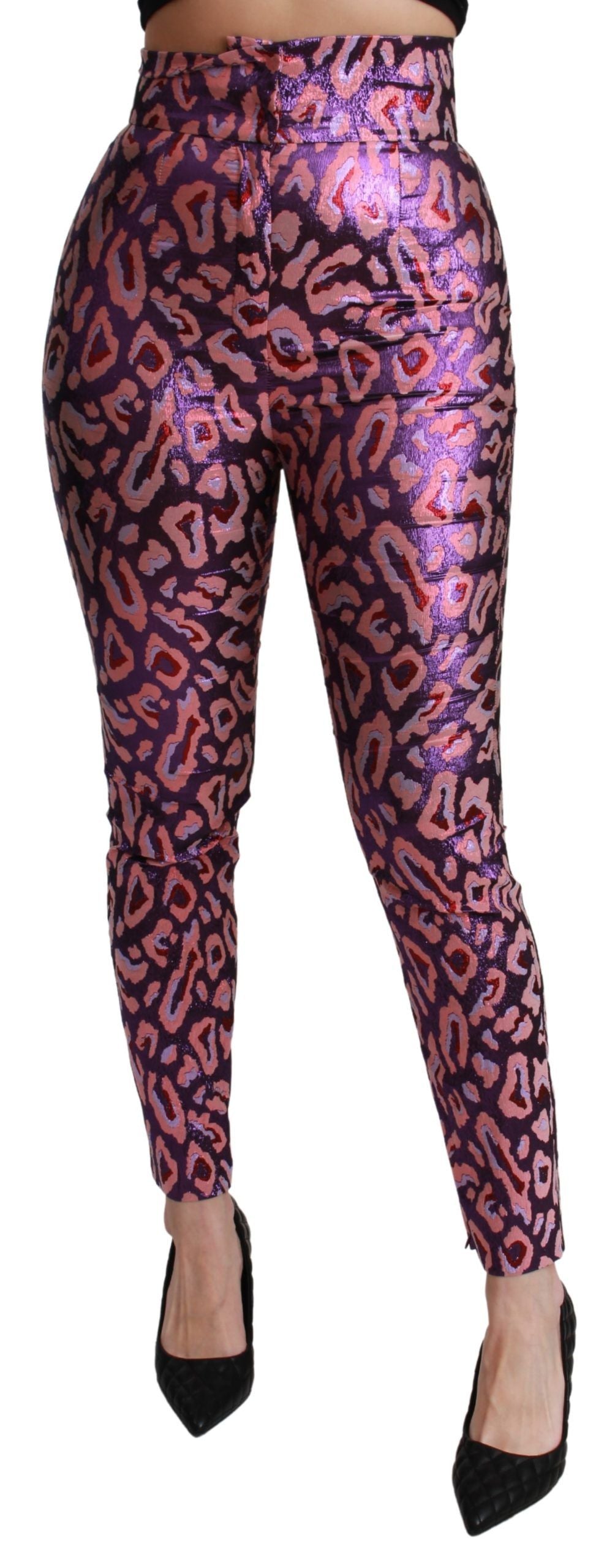 - Chic Cropped High Waist Silk Blend Pants