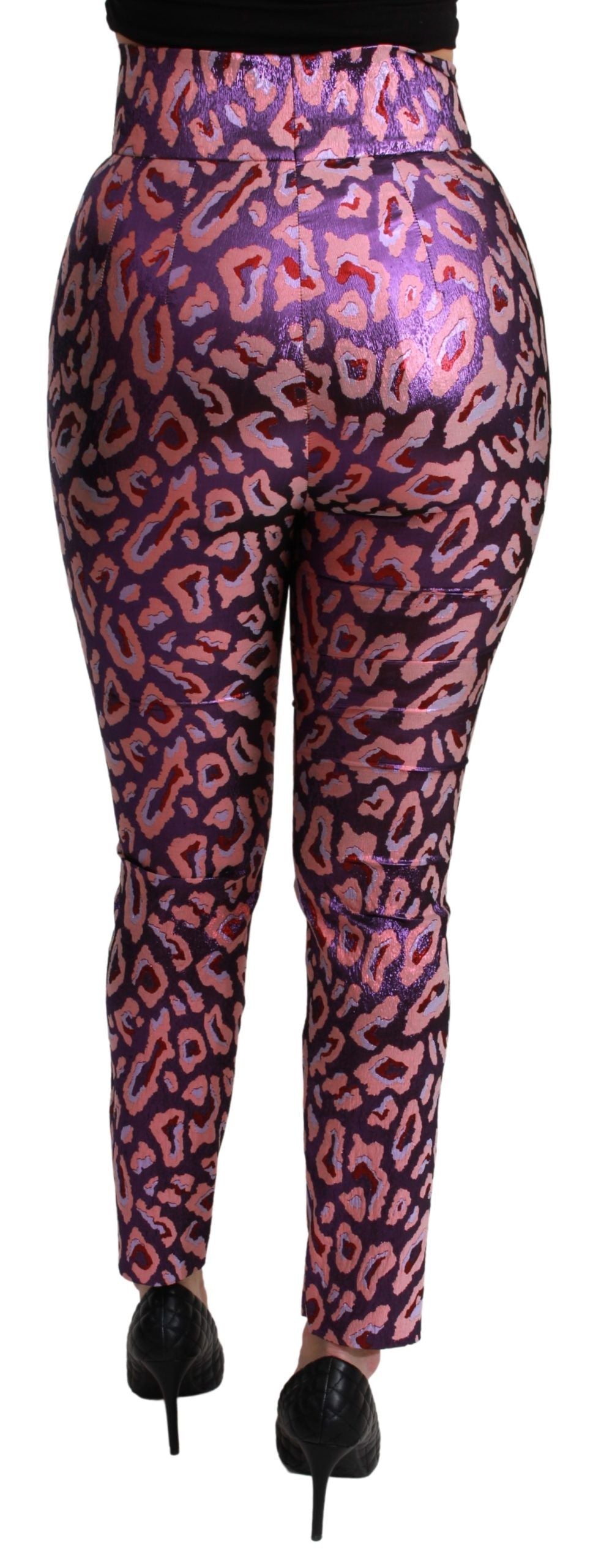 - Chic Cropped High Waist Silk Blend Pants