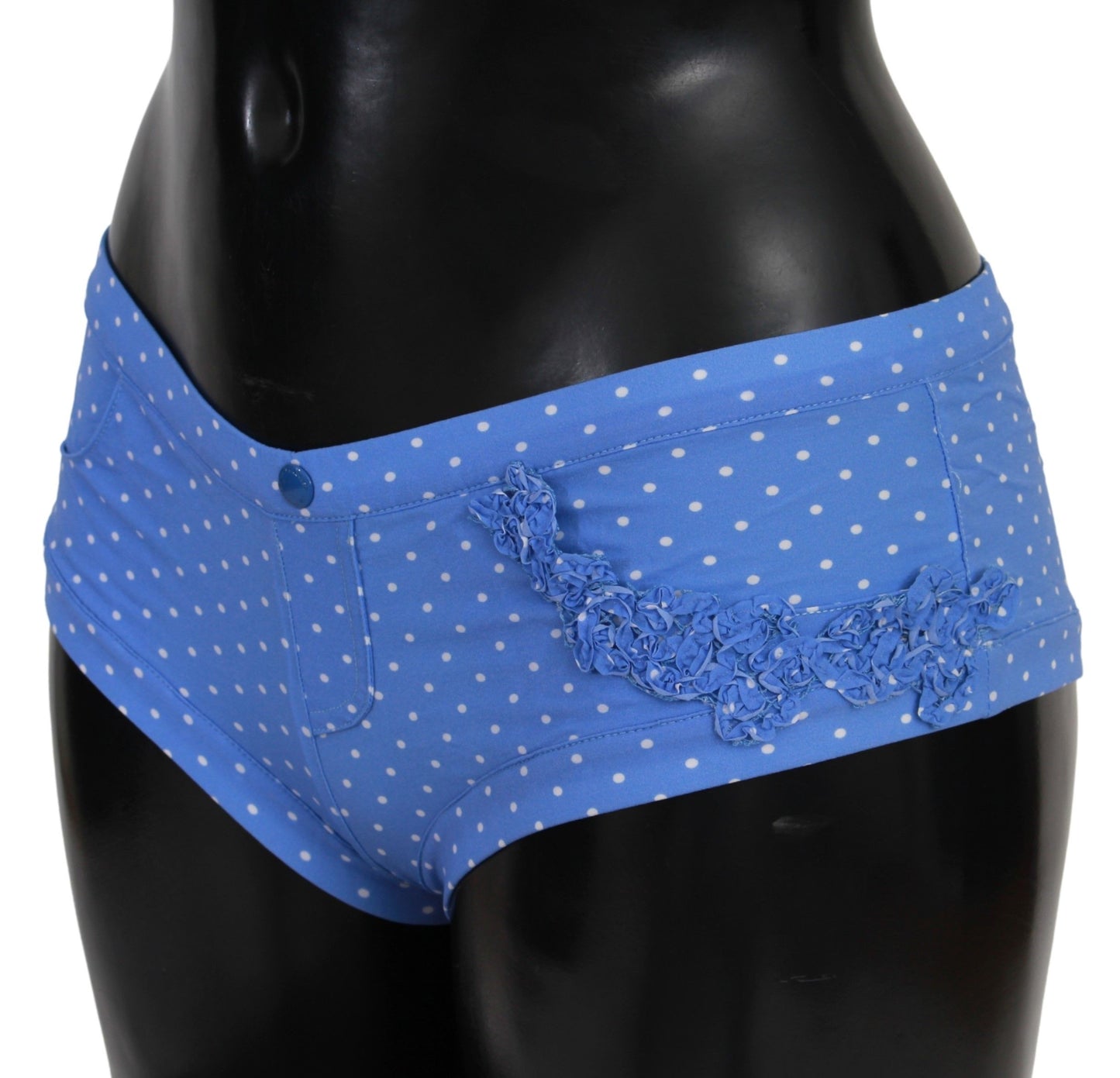 - Chic Blue Dotted Designer Bikini Set