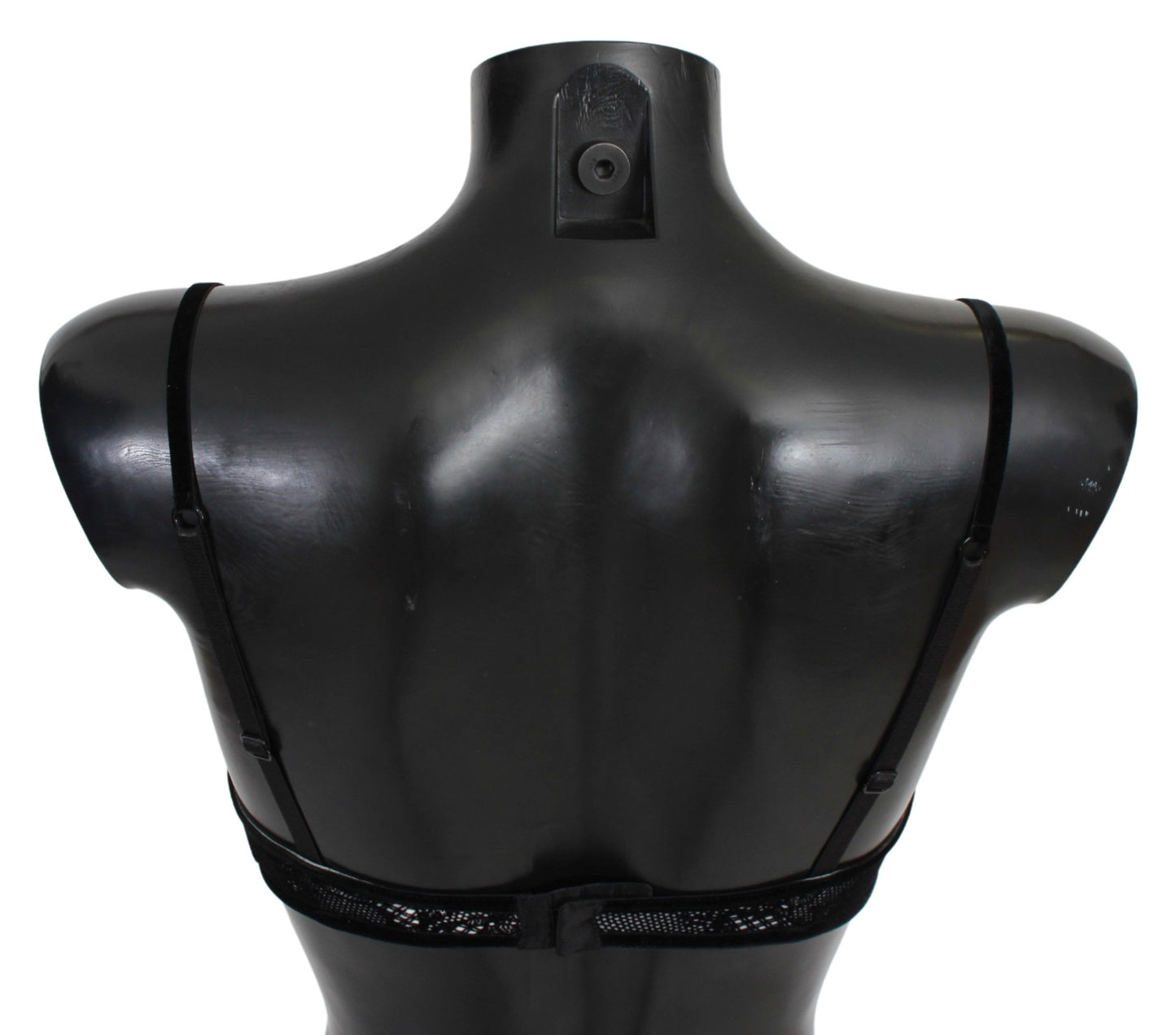 - Sleek Black Mesh Balconcino Bra