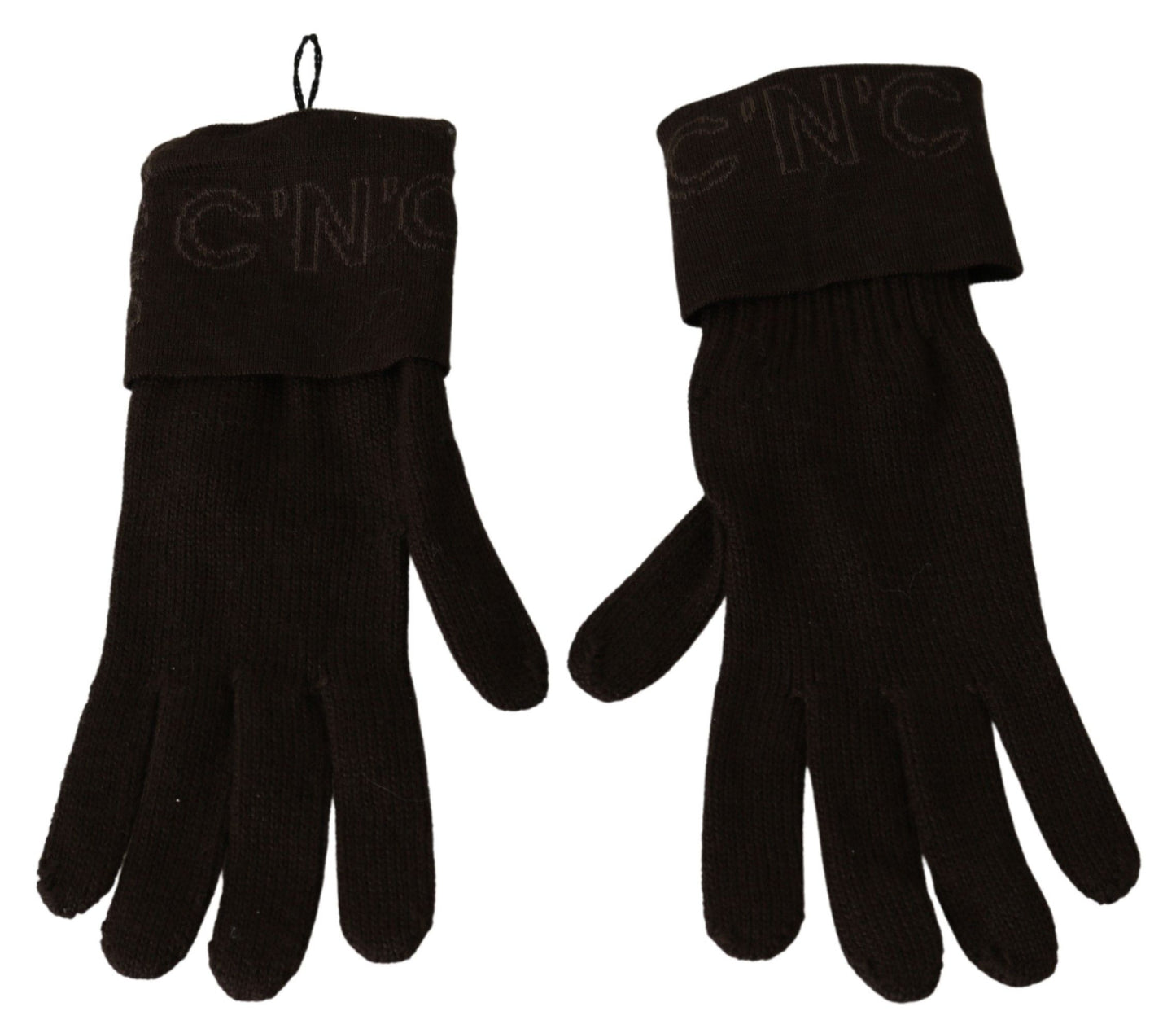 Elegant Brown Knitted Gloves - The Luxe Alliance