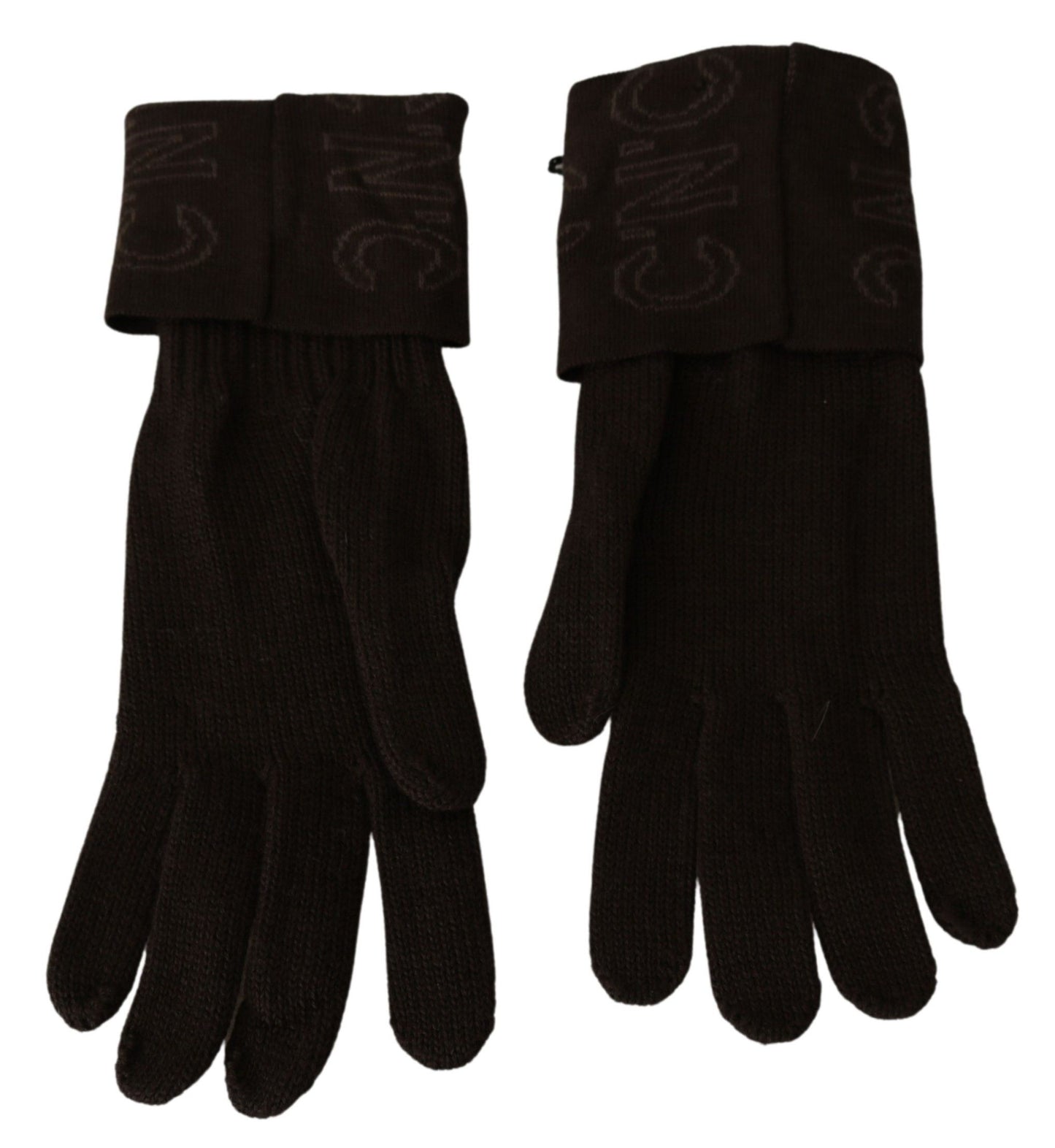 Elegant Brown Knitted Gloves - The Luxe Alliance