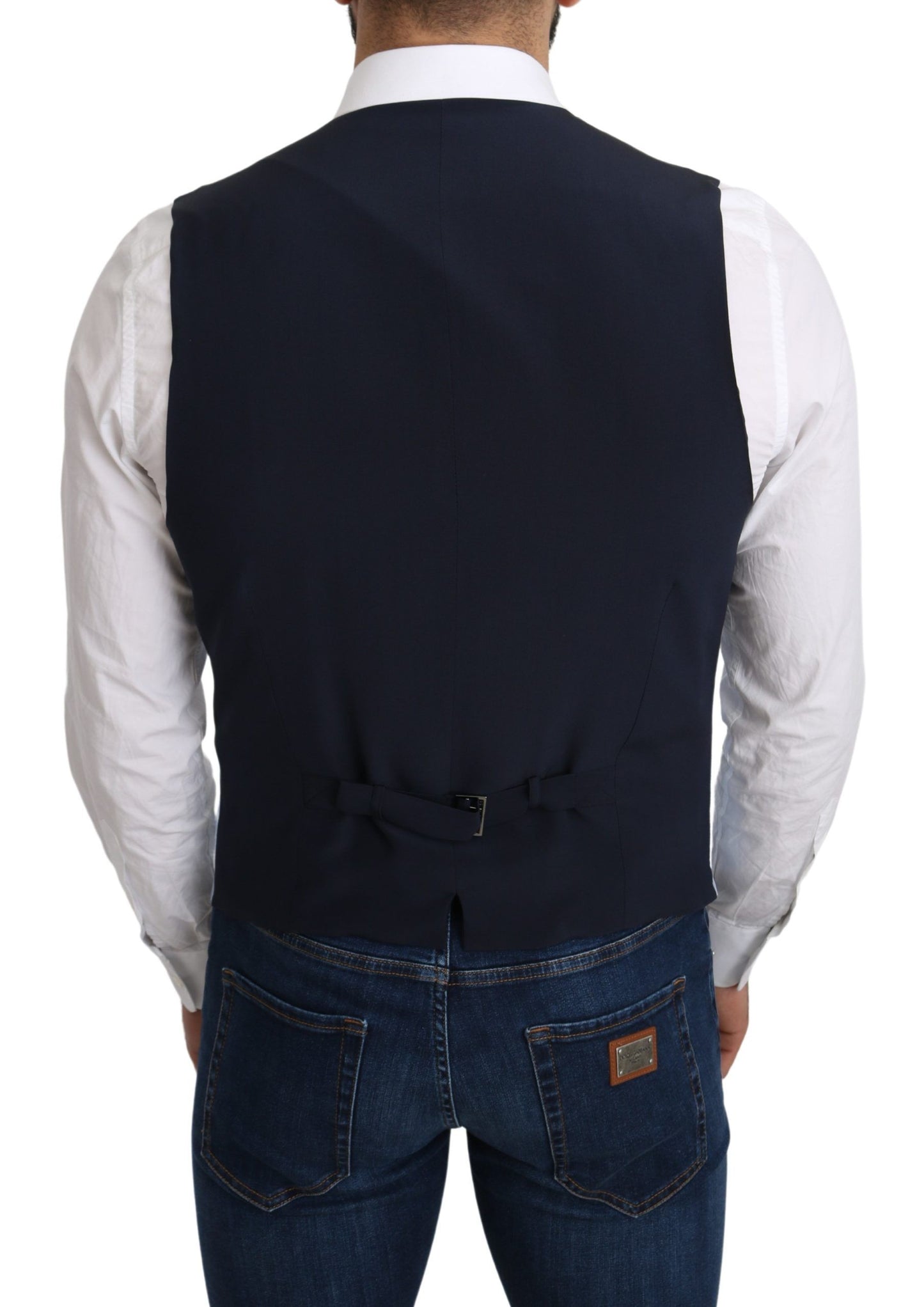 - Elegant Azure Men's Formal Vest