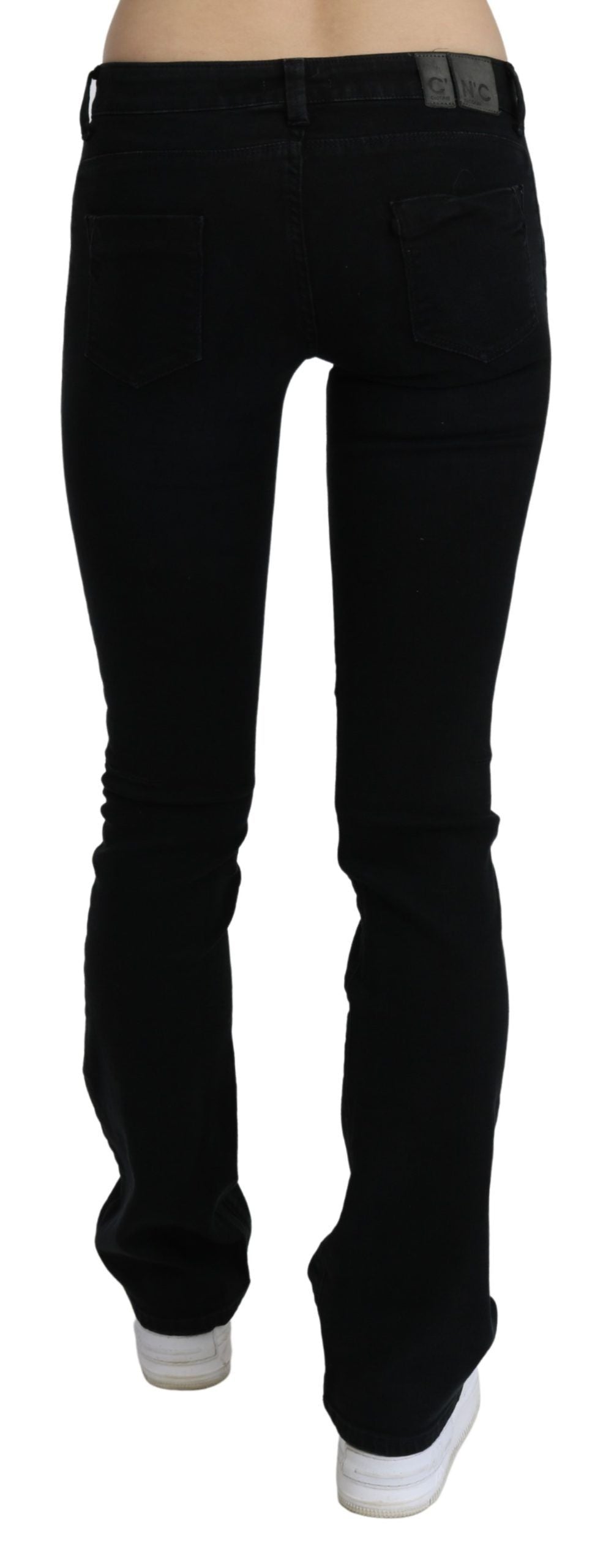 - Chic Black Slim Fit Low Waist Denim