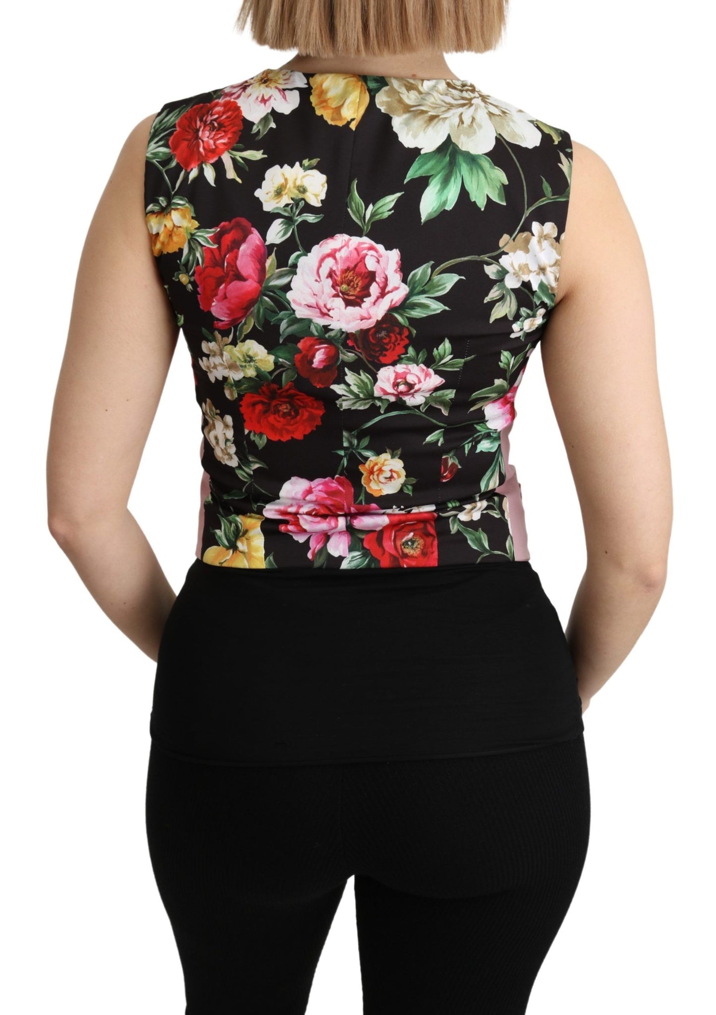 - Chic Sleeveless Vest in Pink Hues