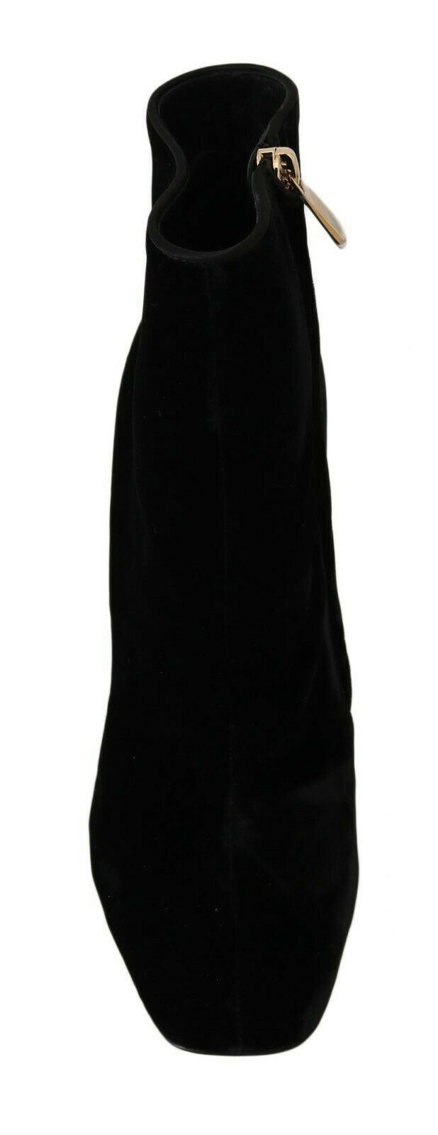 - Elegant Velvet Ankle Boots with Crystal Heels