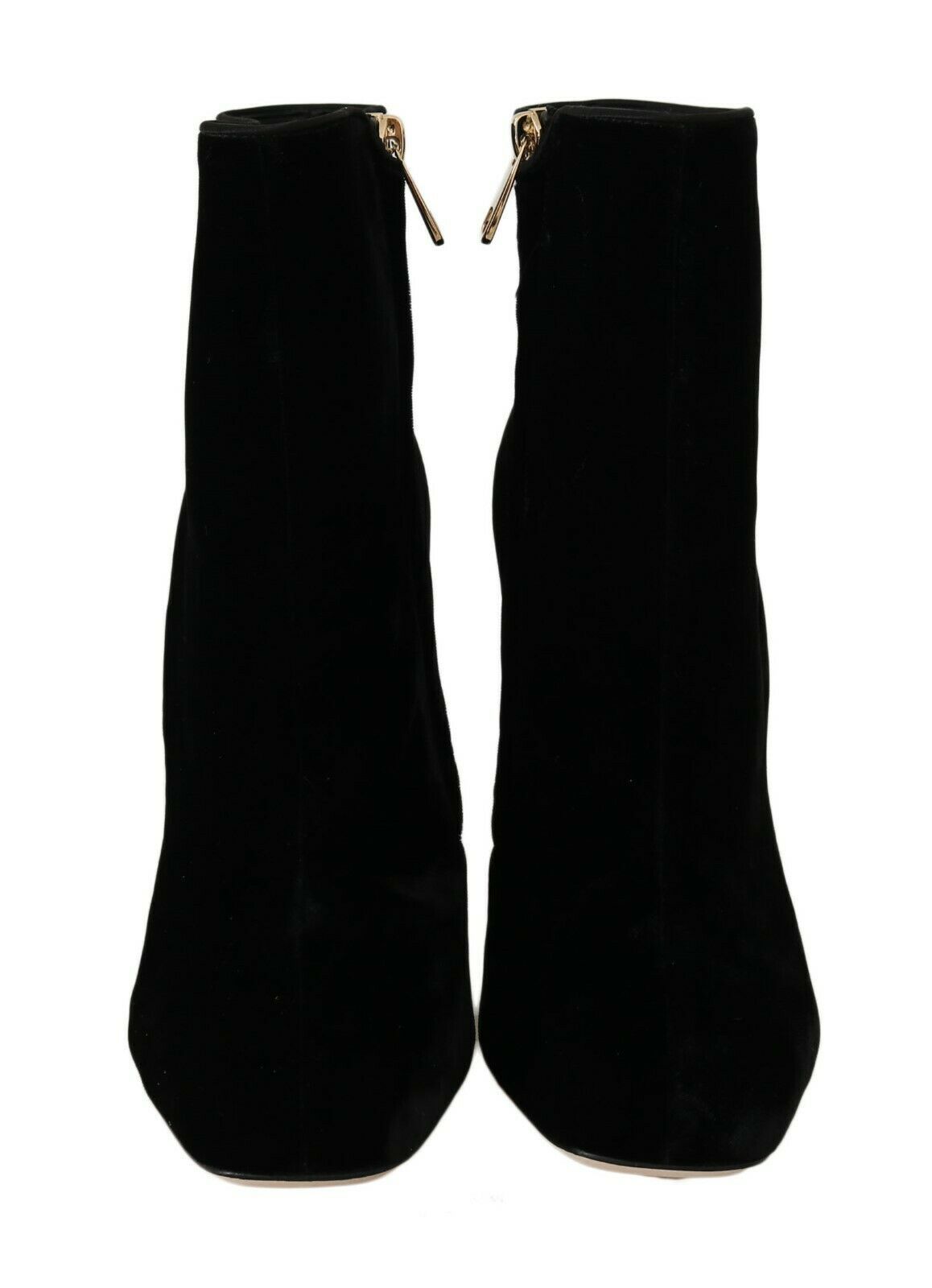 - Elegant Velvet Ankle Boots with Crystal Heels