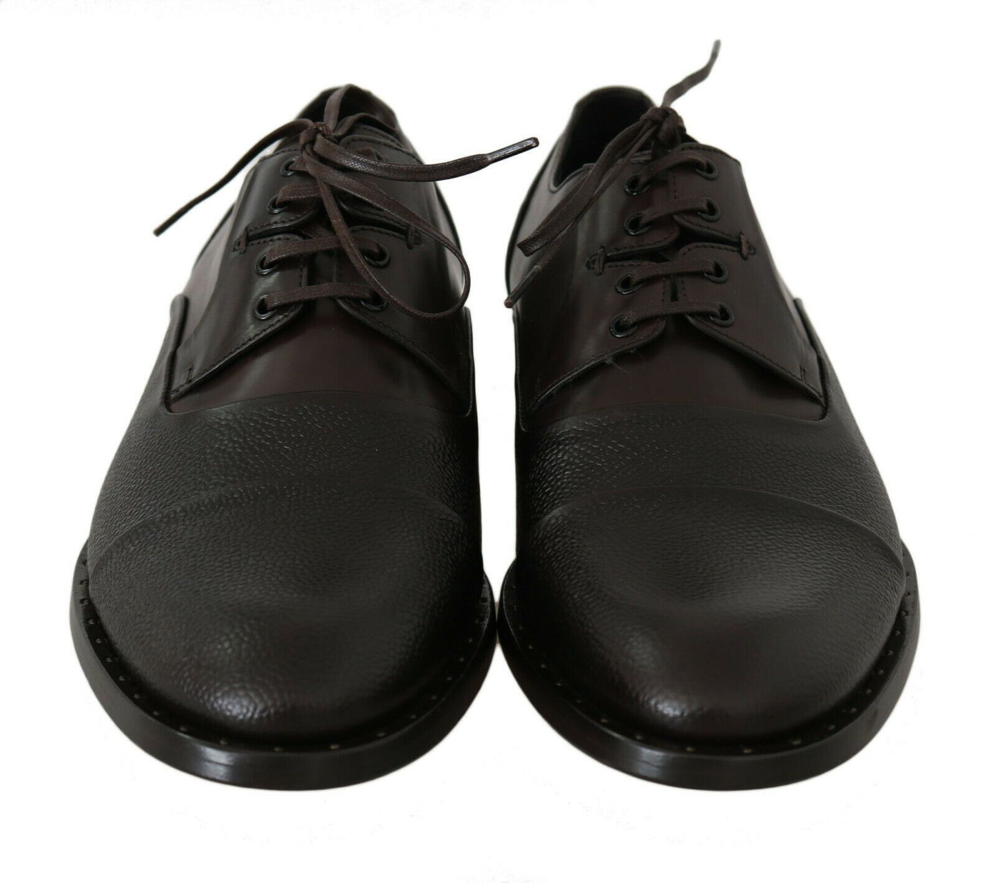 - Elegant Brown Leather Formal Lace-ups