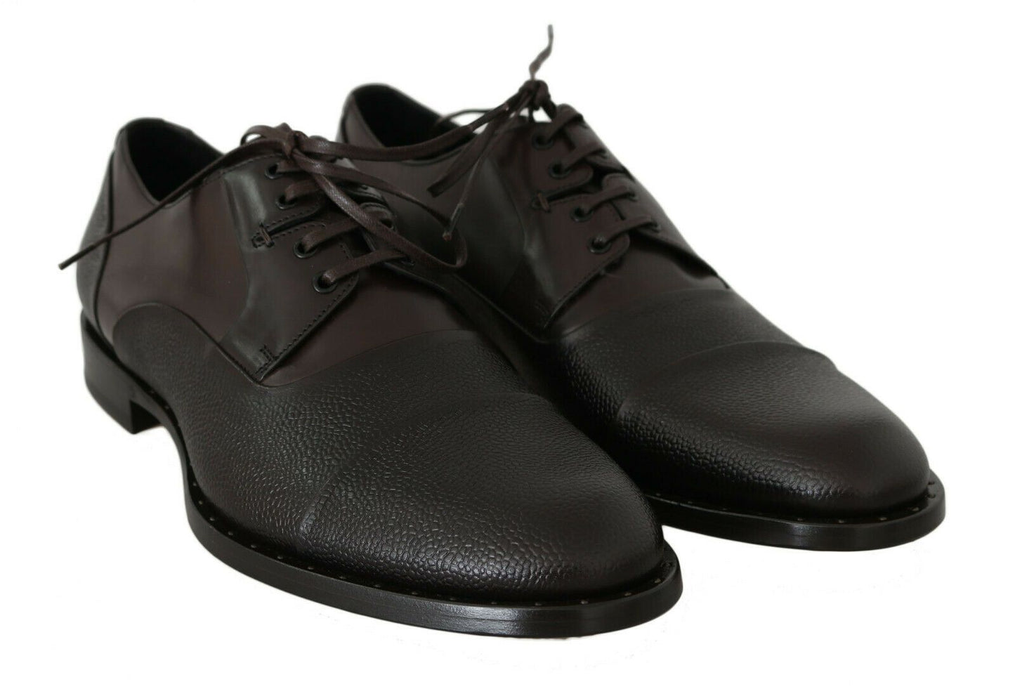 - Elegant Brown Leather Formal Lace-ups