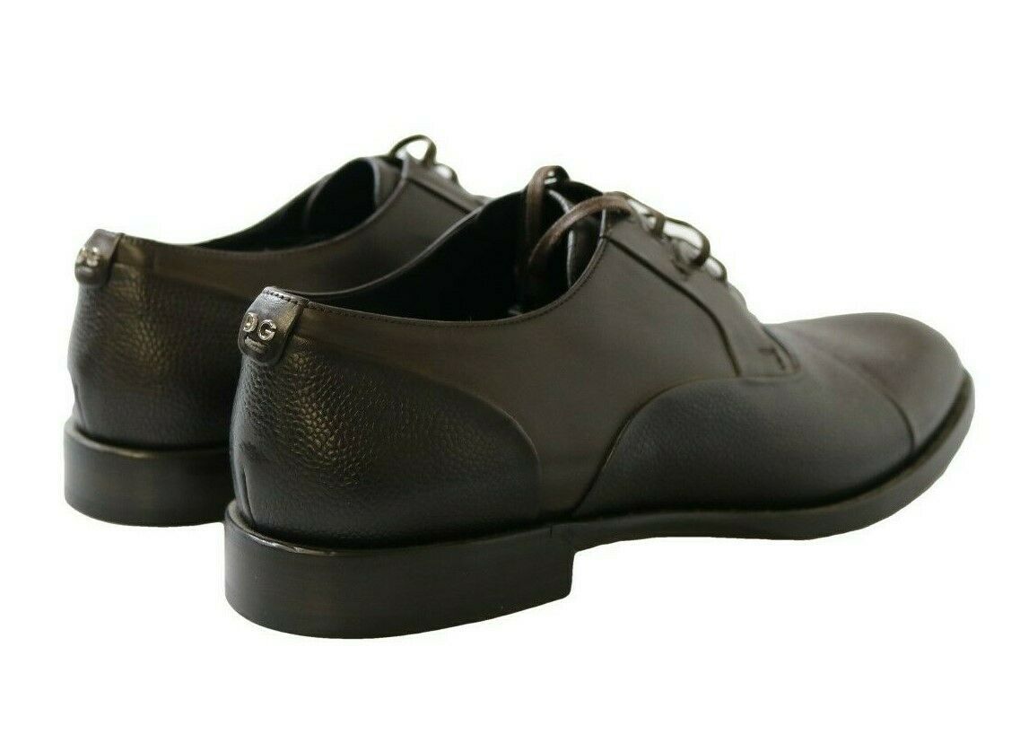 - Elegant Brown Leather Formal Lace-ups