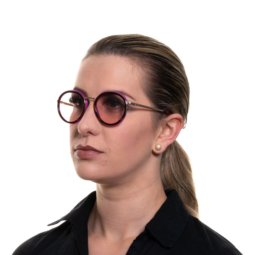 Emilio Pucci Brown Round Women Sunglasses