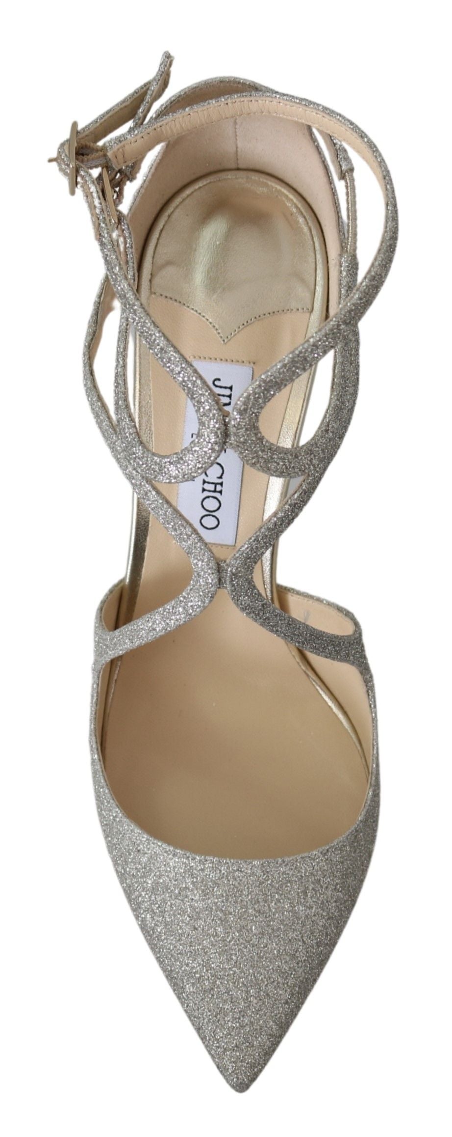- Platinum Ice Lancer Leather Pumps - Elegance Refined