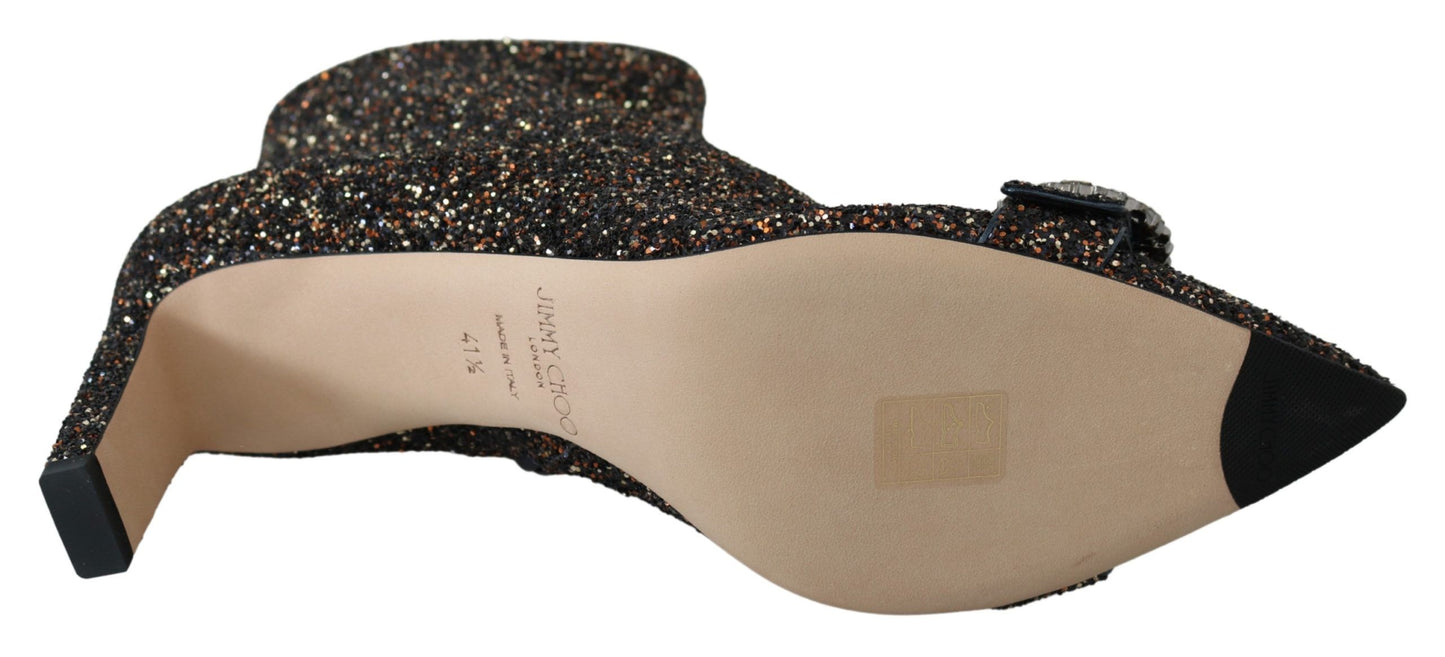 - Jimmy Choo Amethyst Mix Hanover Heeled Glitter Boots