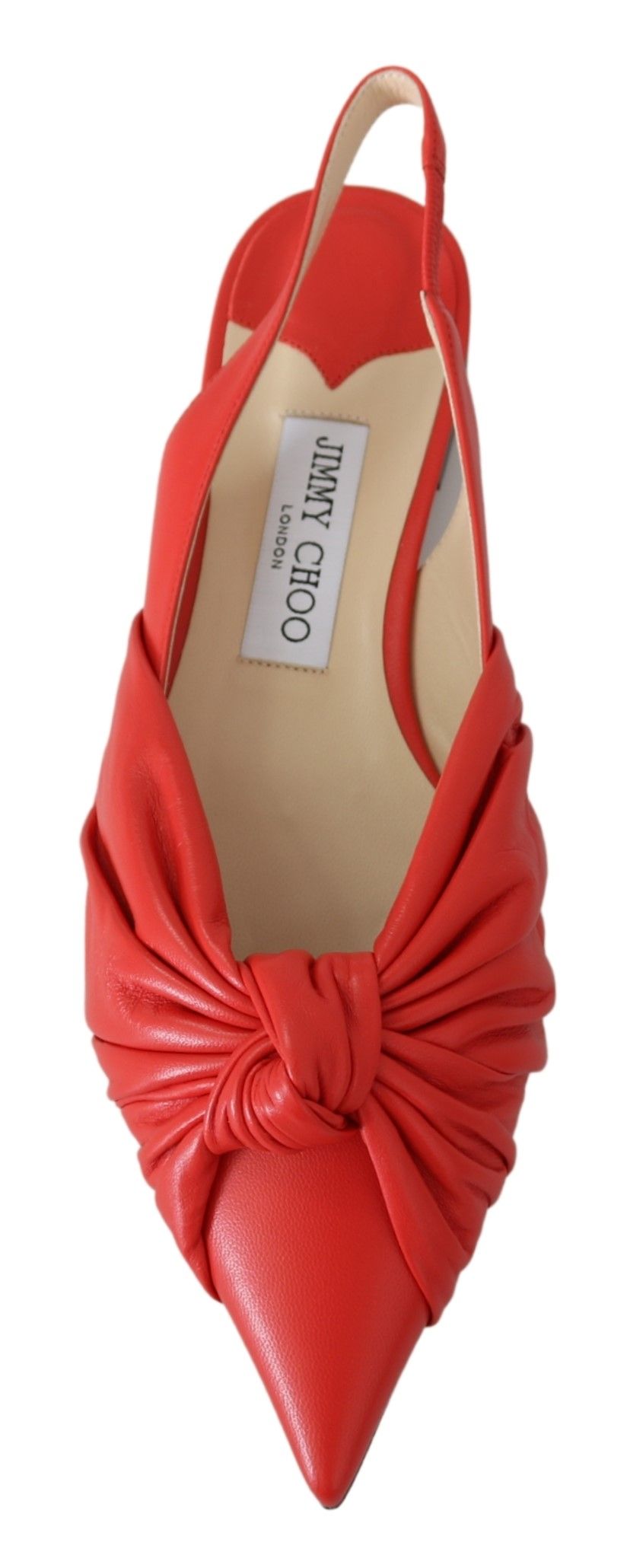 - Chic Red Pointed Toe Leather Flats