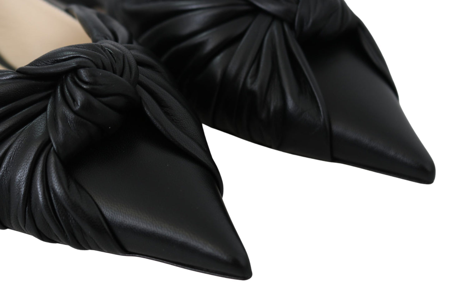 - Elegant Pointed Toe Leather Flats