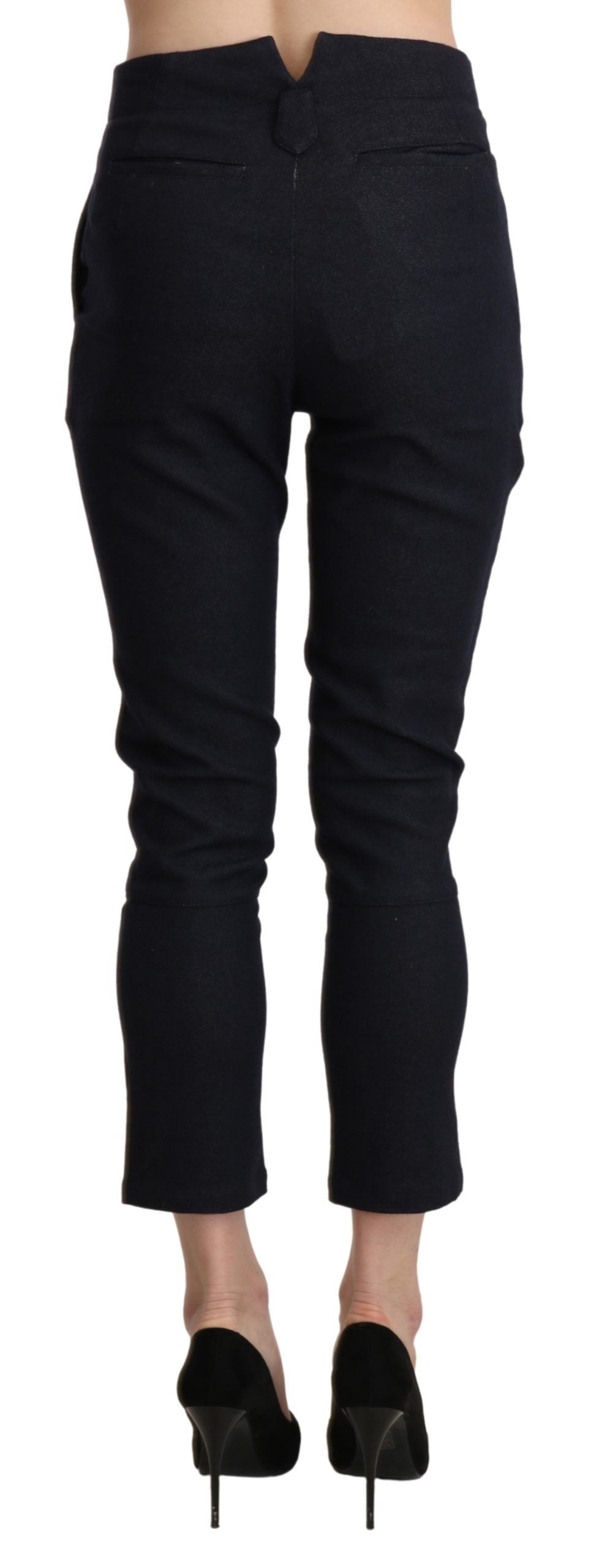 - Chic High Waist Cropped Capri Pants