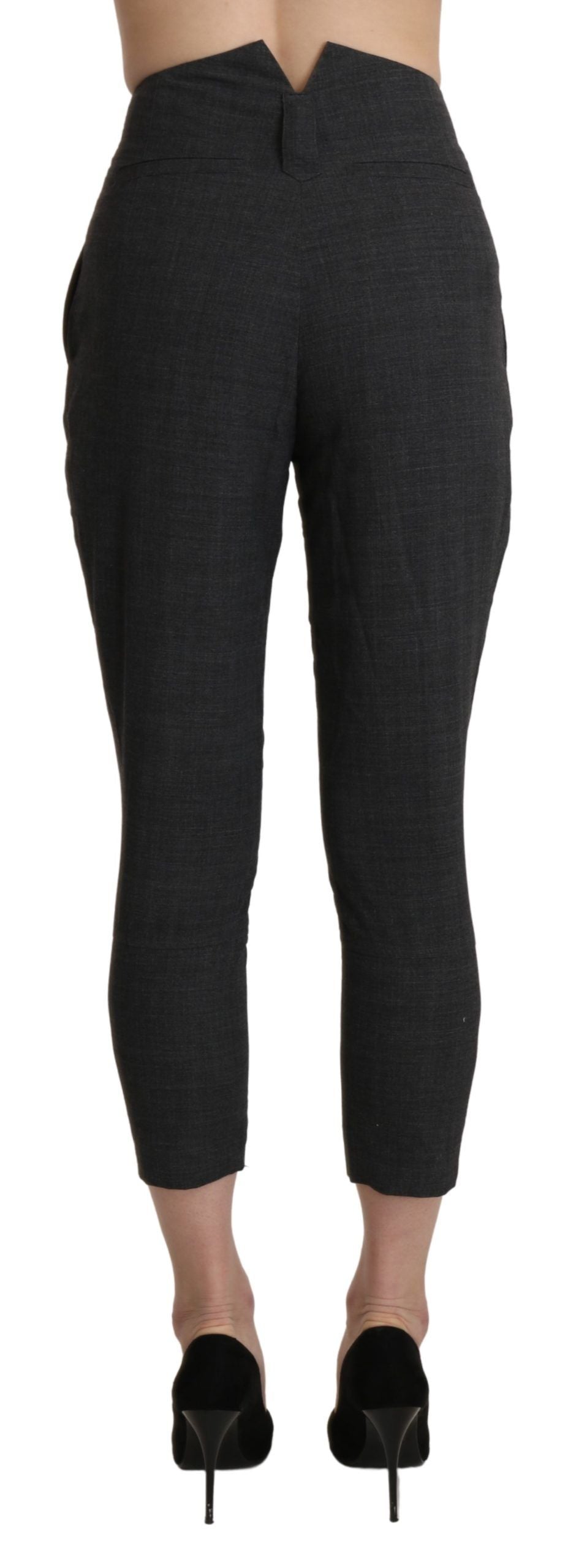 - Chic High Waist Capri Cropped Pants