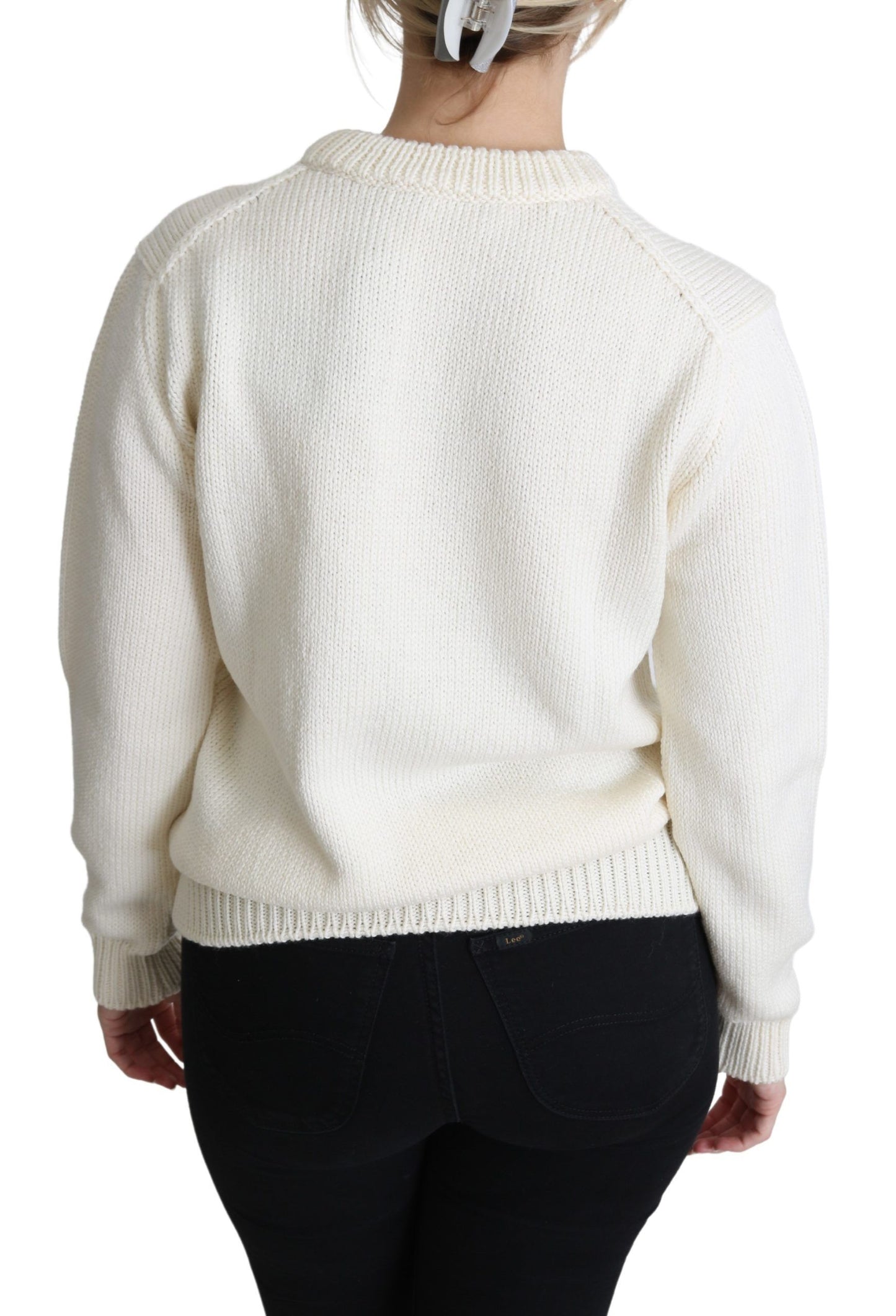- Elegant Knitted Sunflower Sweater