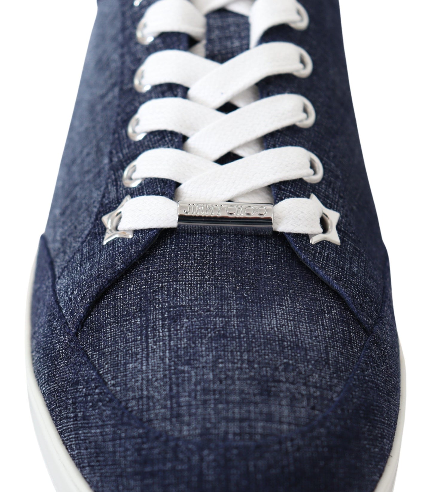 - Chic Slip-On Blue Denim Suede Sneakers
