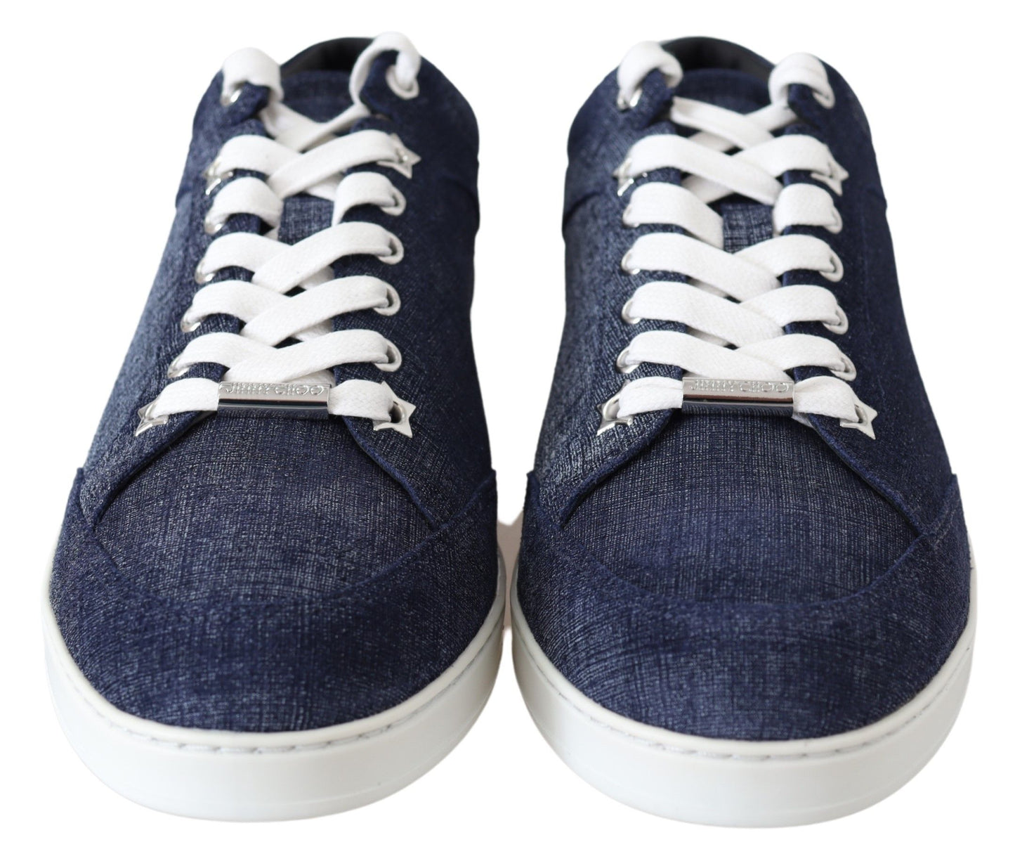 - Chic Slip-On Blue Denim Suede Sneakers