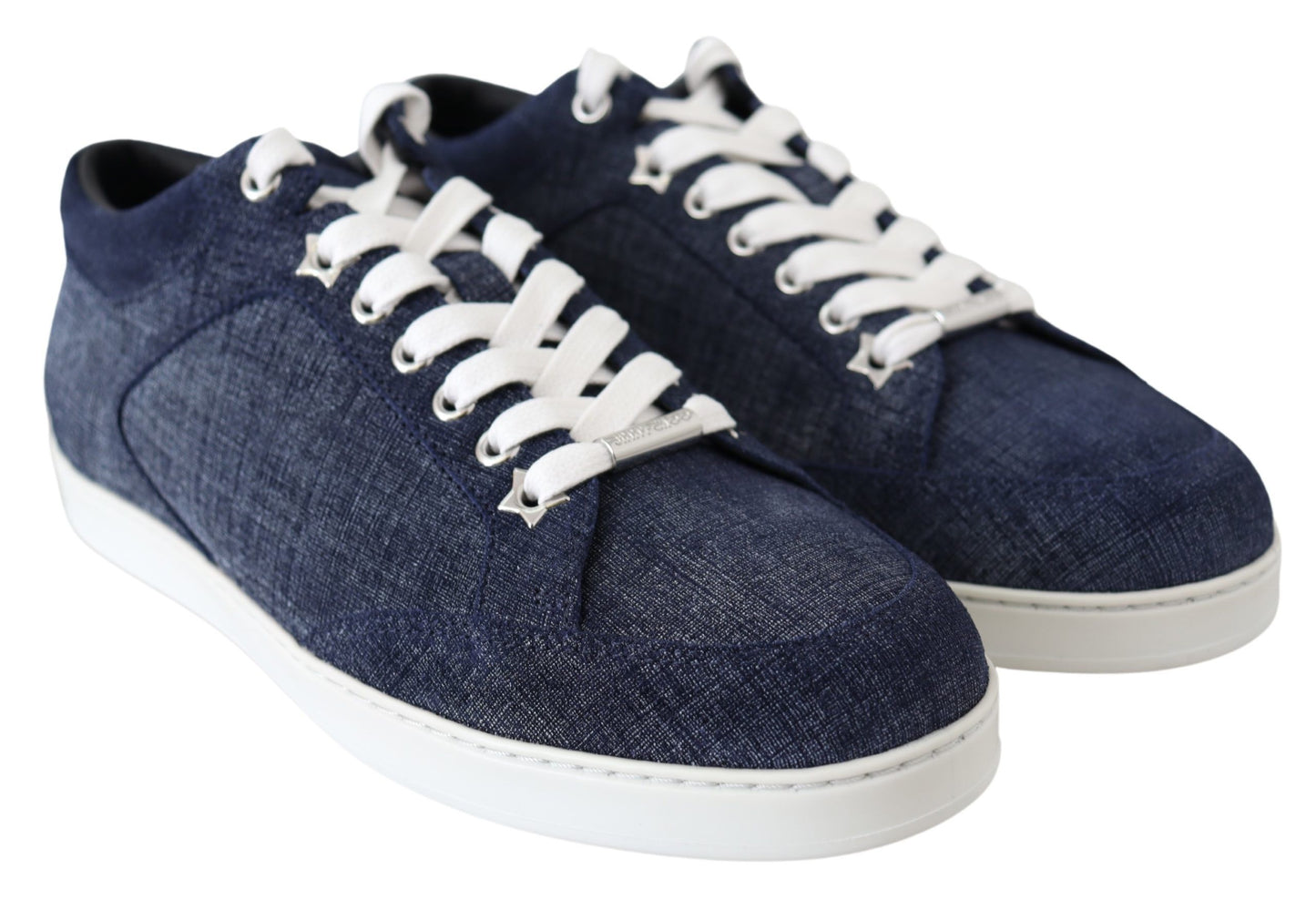 - Chic Slip-On Blue Denim Suede Sneakers