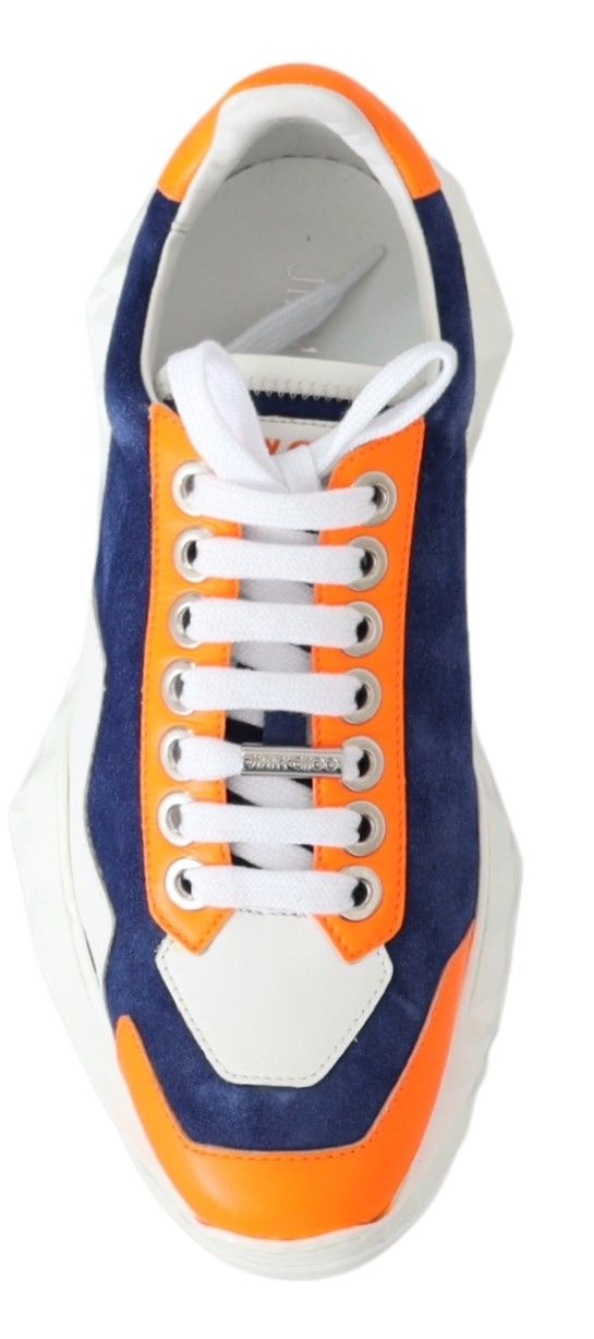 - Electric Elegance Leather Mix Sneakers