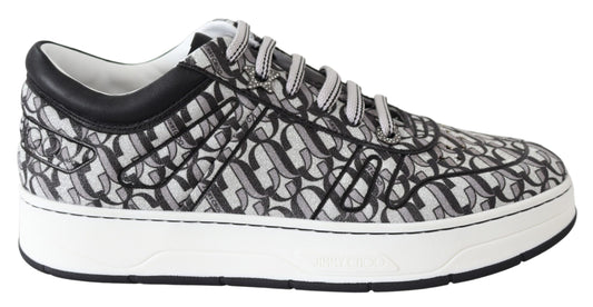 - Glittering Slip-On Sneakers - Silver and Black
