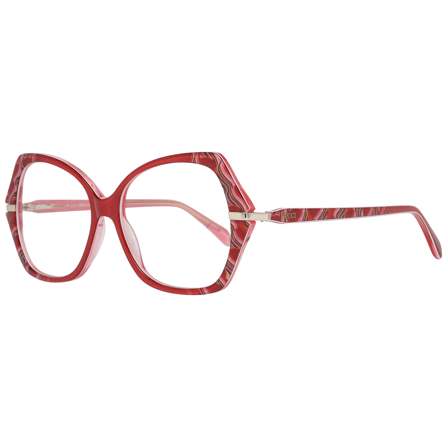 Emilio Pucci Red Women’s Optical Frames – Luxurious 54mm