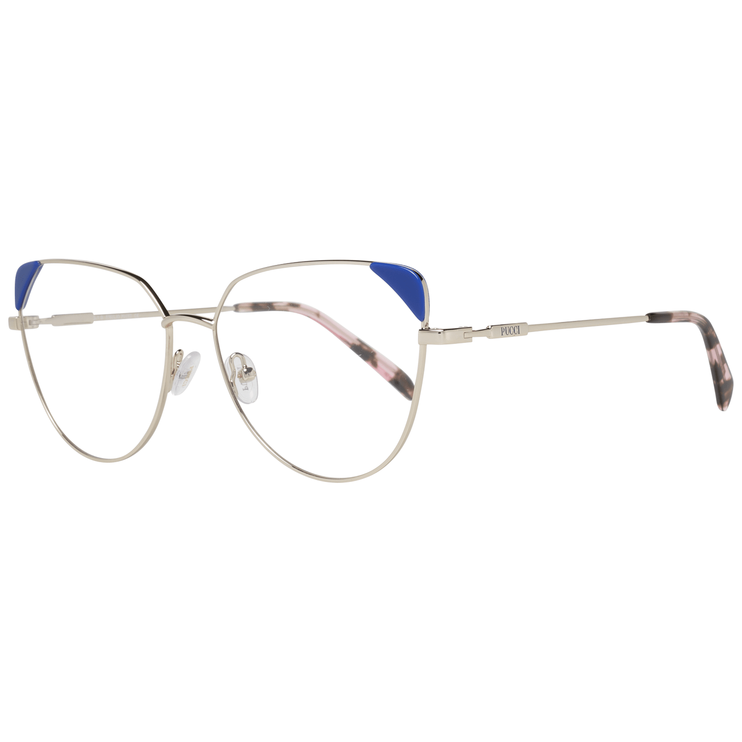 Emilio Pucci Women’s Optical Frames – Gold Square Frame, 57mm