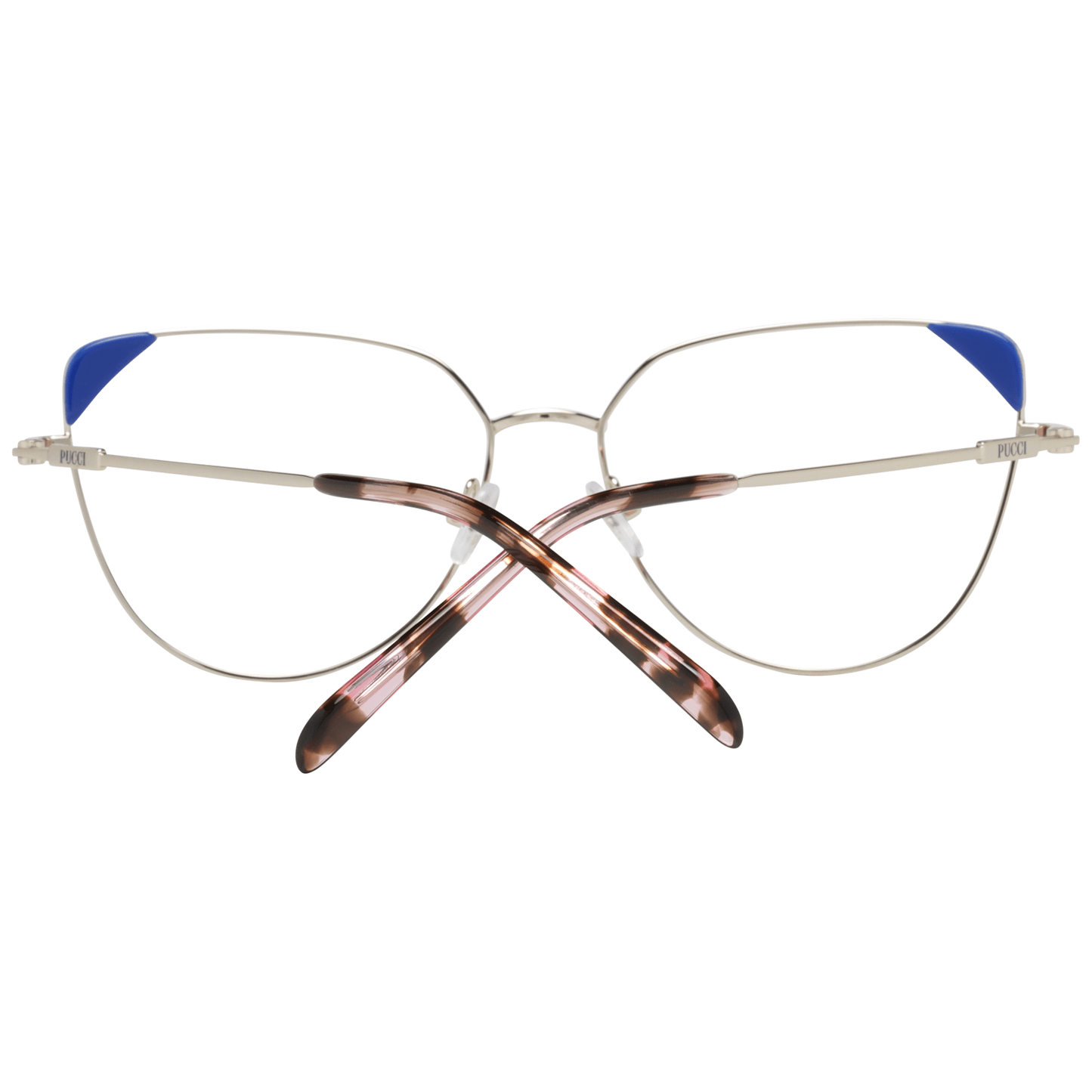 Emilio Pucci Women’s Optical Frames – Gold Square Frame, 57mm