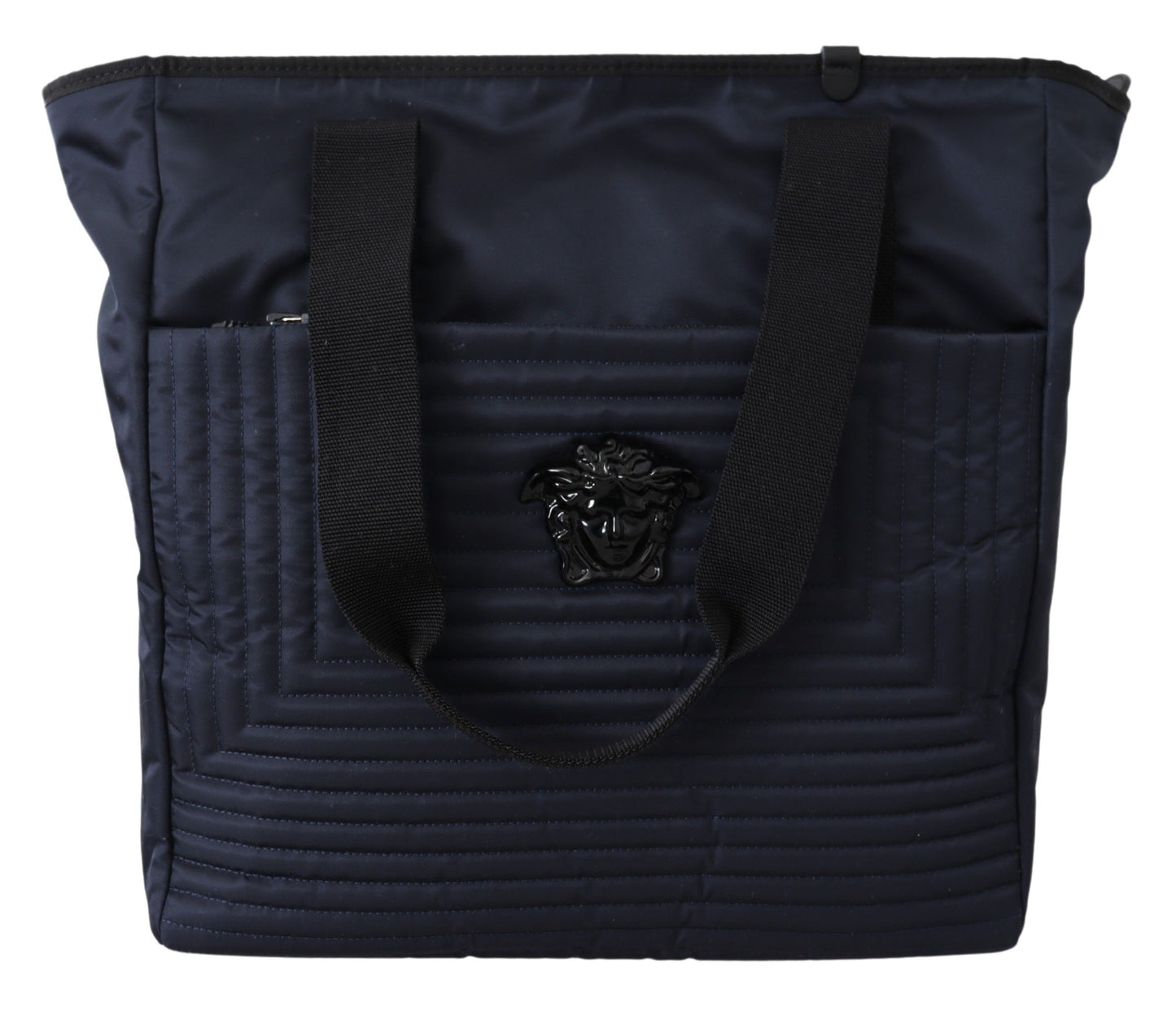 - Elegant Blue Nylon Tote Bag